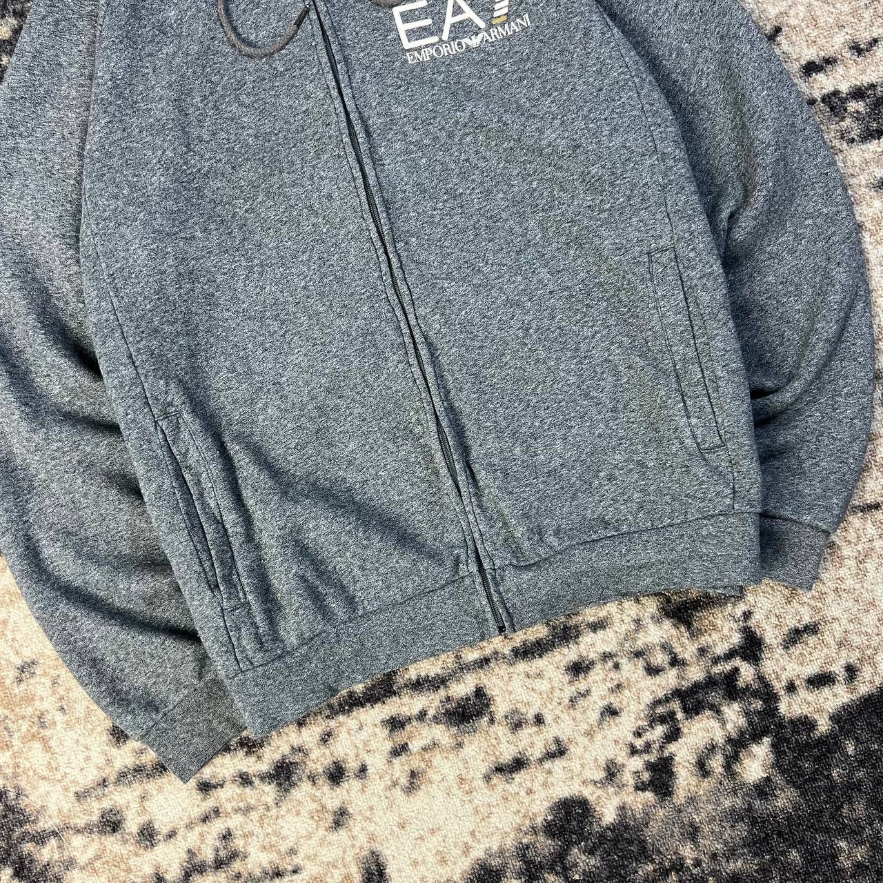 Emporio Armani Emporio Armani Mini Logo Zip Up Hoodie Streetwear Style Size US XL / EU 56 / 4 - 3 Thumbnail