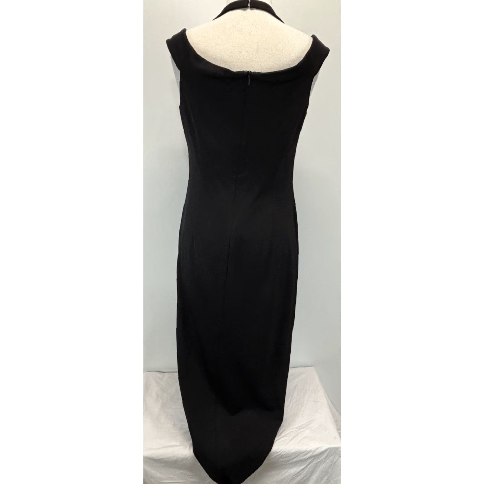 Ralph Lauren Lauren Ralph Lauren Halter Maxi Dress Women’s Gown Black Side Slit Long Sz 12 Size XL / US 12-14 / IT 48-50 - 3 Thumbnail