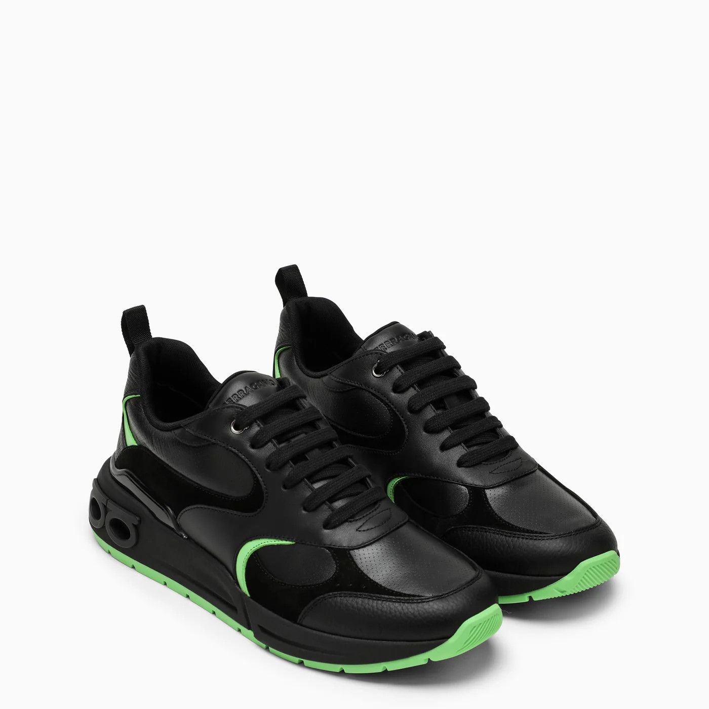 Salvatore Ferragamo o1s1rm0924 Cosimina Low-Top Sneaker in Black Size US 7 / EU 40 - 2 Thumbnail