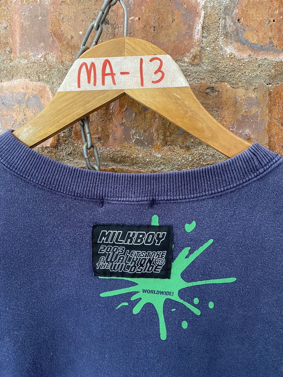 Junya Watanabe 🔥🔥AW2003 MILK BOY Poem Take a walk on the wild side Size US L / EU 52-54 / 3 - 8 Thumbnail