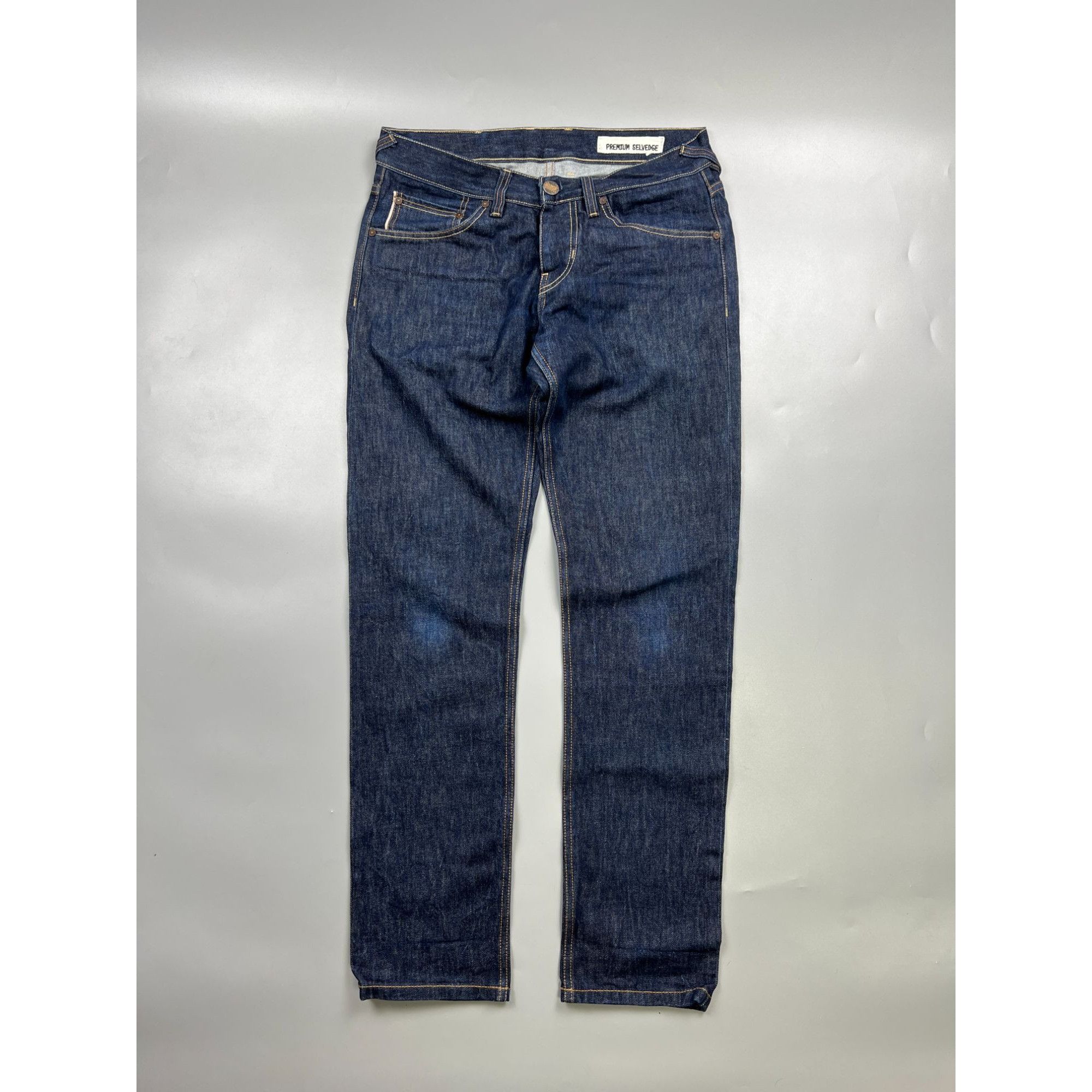 THE ROKKER COMPANY Rokker Raw Premium Selvedge Denim Jeans Pants (Y0933) Size US 31 - 1 Thumbnail