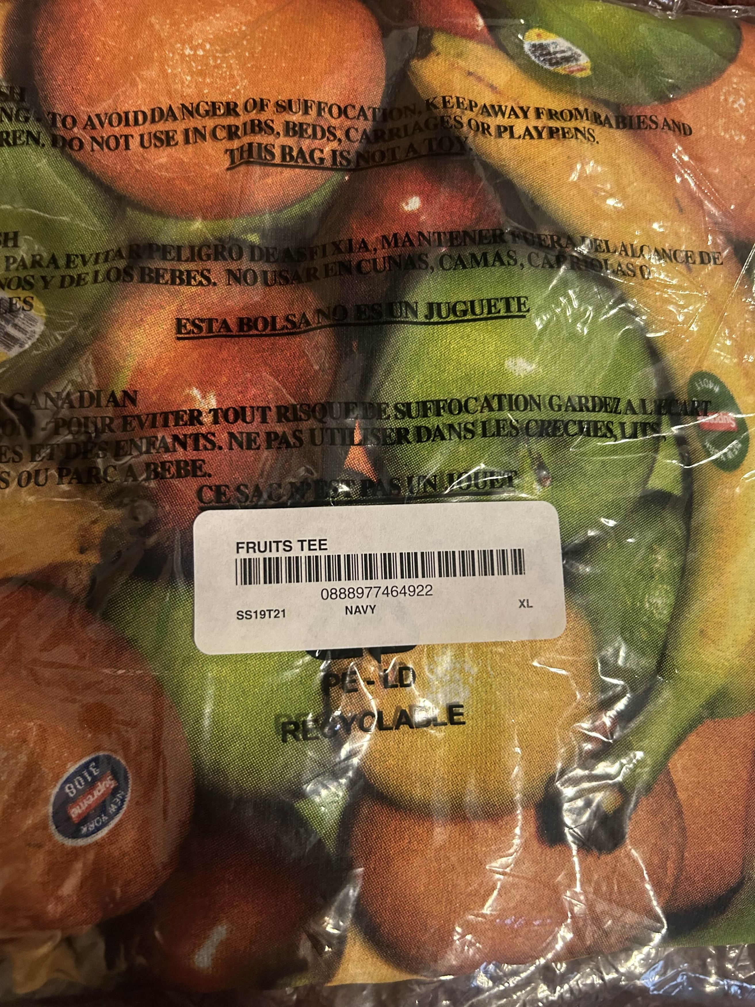 Supreme Supreme Fruit Tee Size US XL / EU 56 / 4 - 3 Thumbnail