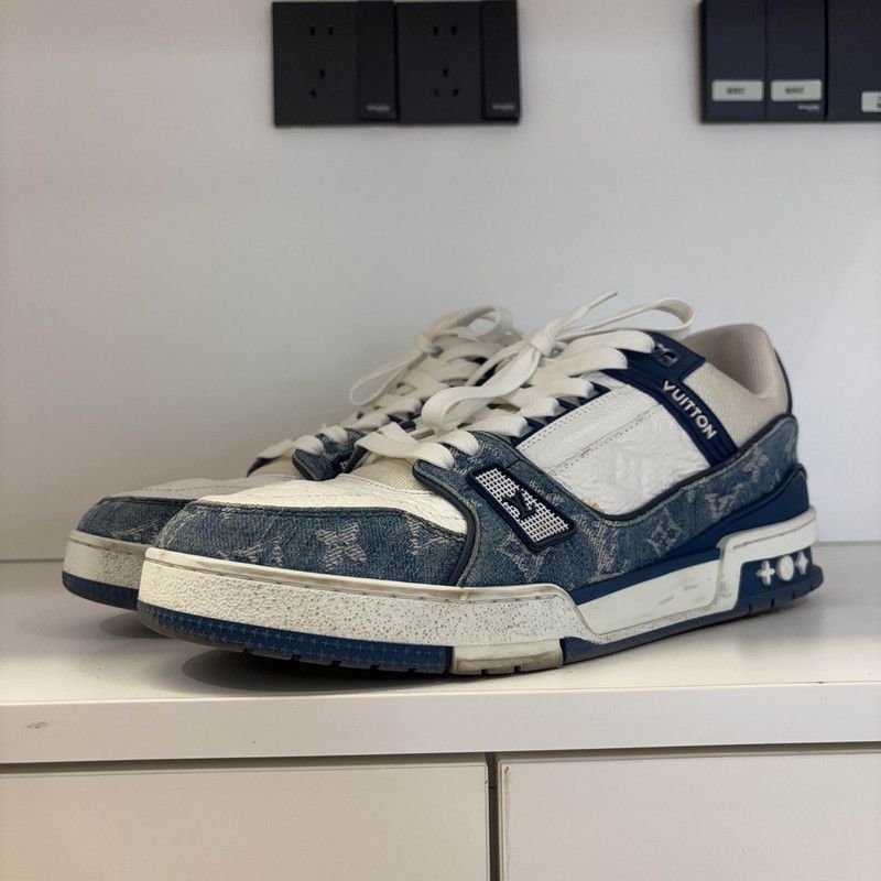 Louis Vuitton Louis Vuitton Denim Low-Top Fashion Sneakers -2508 Size US 10.5 / EU 43-44 - 1 Thumbnail