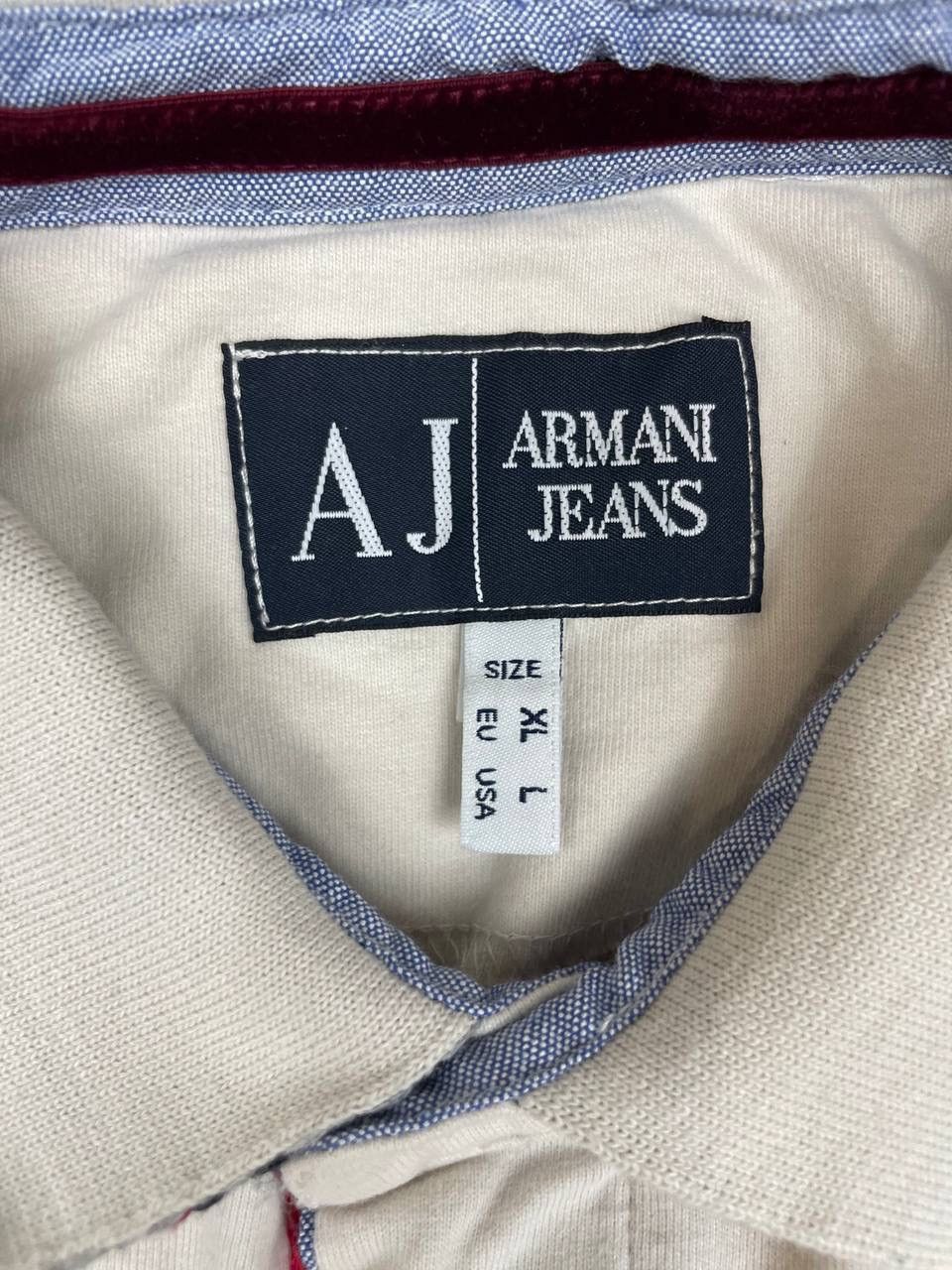 Armani Armani Jeans Men Polo Shirt Long Sleeve Beige Size S Size US S / EU 44-46 / 1 - 3 Thumbnail