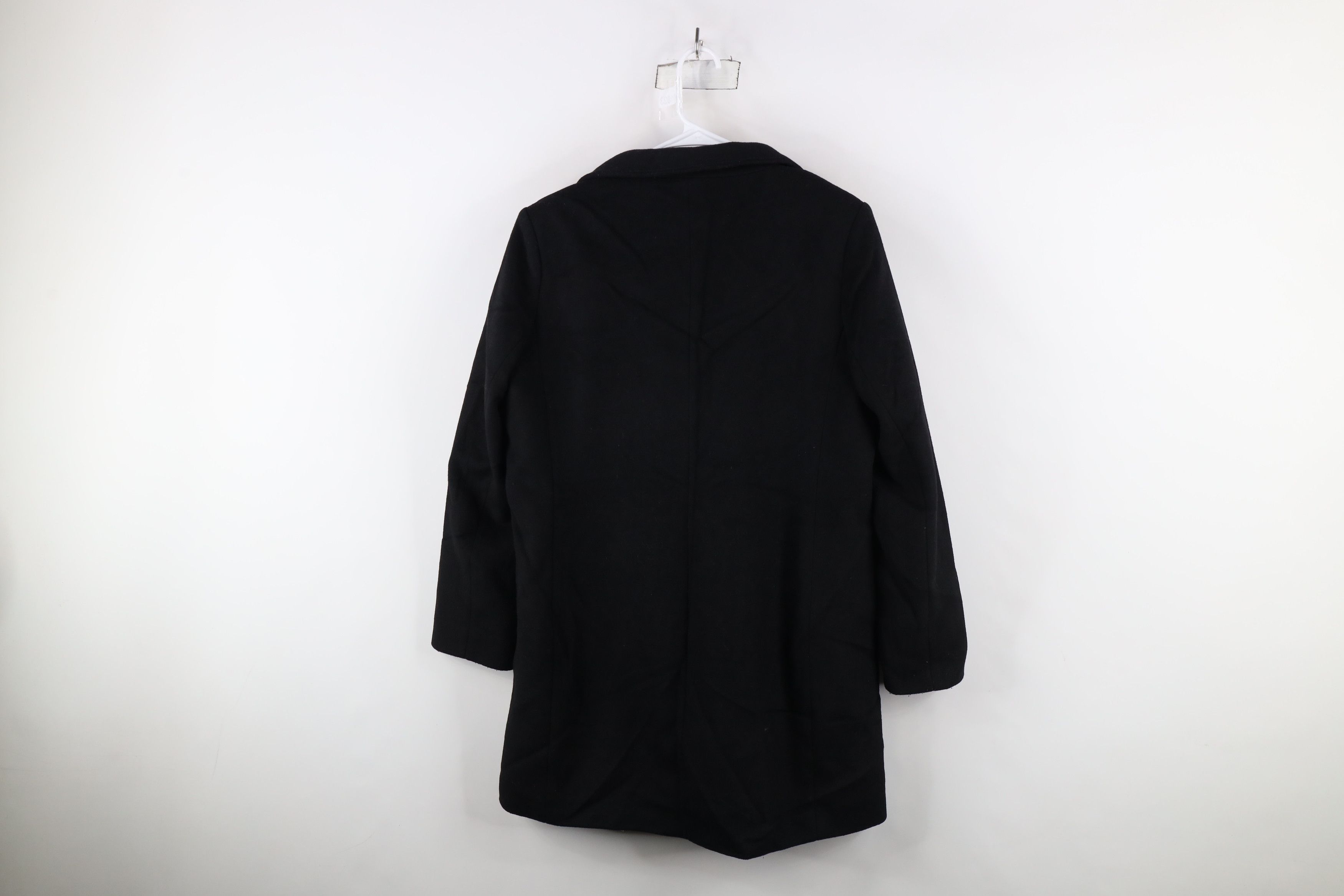 Ralph Lauren × Vintage Vintage Ralph Lauren Buckle Button Overcoat Jacket Black Size L / US 10 / IT 46 - 9 Thumbnail