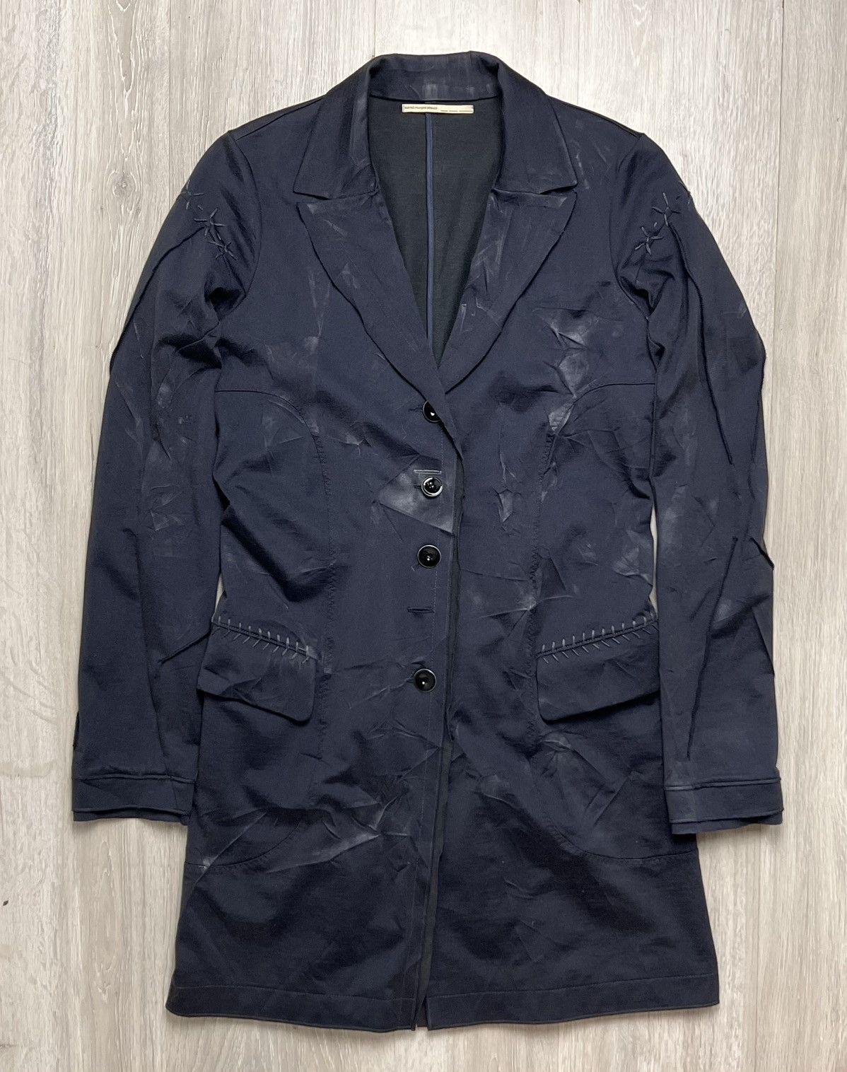 Marithe + Francois Girbaud Marithe Francois Girbaud Cravatatakiller Navy Coat Jacket Size S / US 4 / IT 40 - 1 Thumbnail
