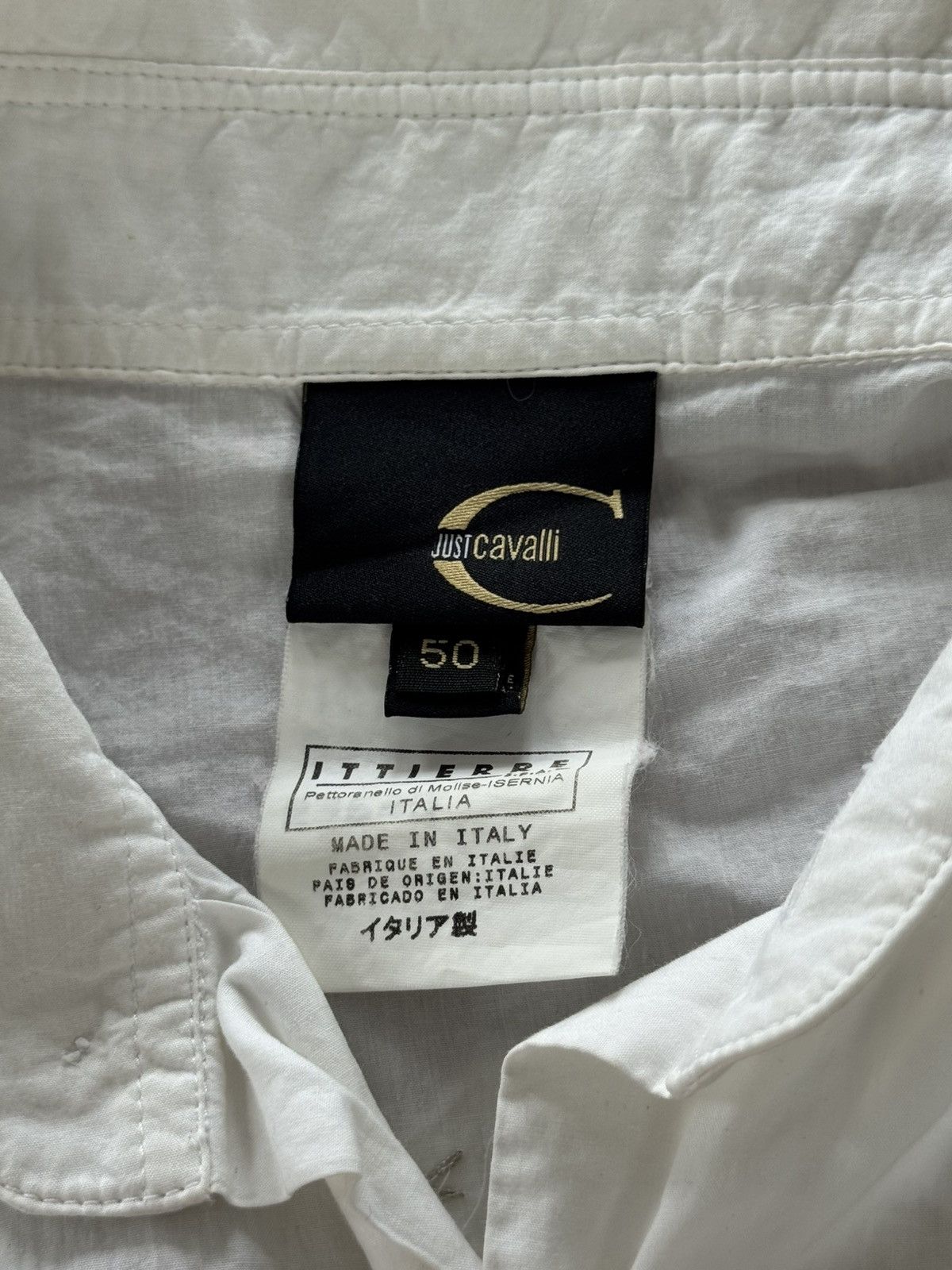 Roberto Cavalli Archive Roberto Cavalli Glamour “Eagle” Logo Blouse Size XL / US 12-14 / IT 48-50 - 10 Thumbnail