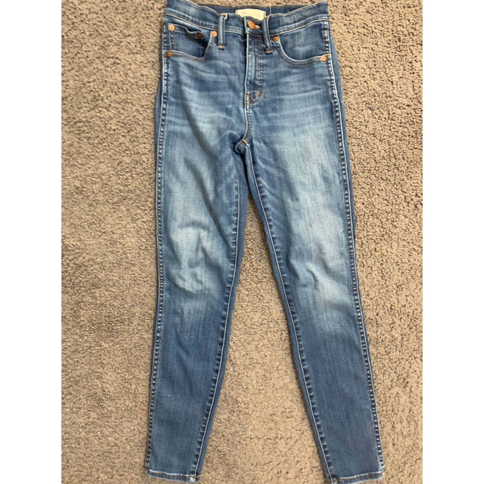 Madewell Madewell 10" High Rise Skinny Jeans Womens 24 Stretch Slim Fit Modern Blue Denim Size 42" / US 20 - 4 Thumbnail
