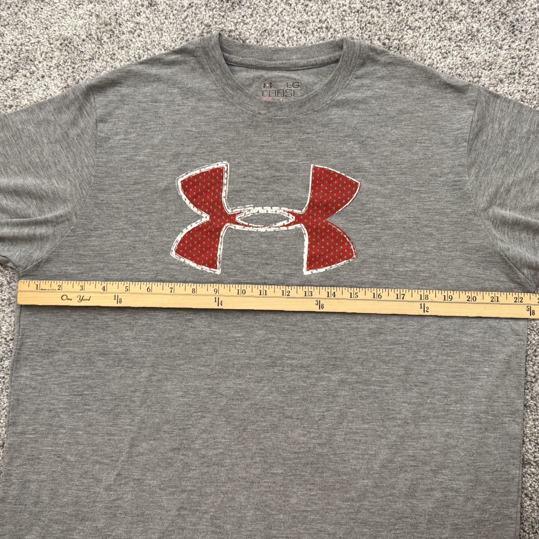 Under Armour Under Armour Shirt Mens Large Gray Loose Fit Practice Tested Tee Size US L / EU 52-54 / 3 - 3 Thumbnail