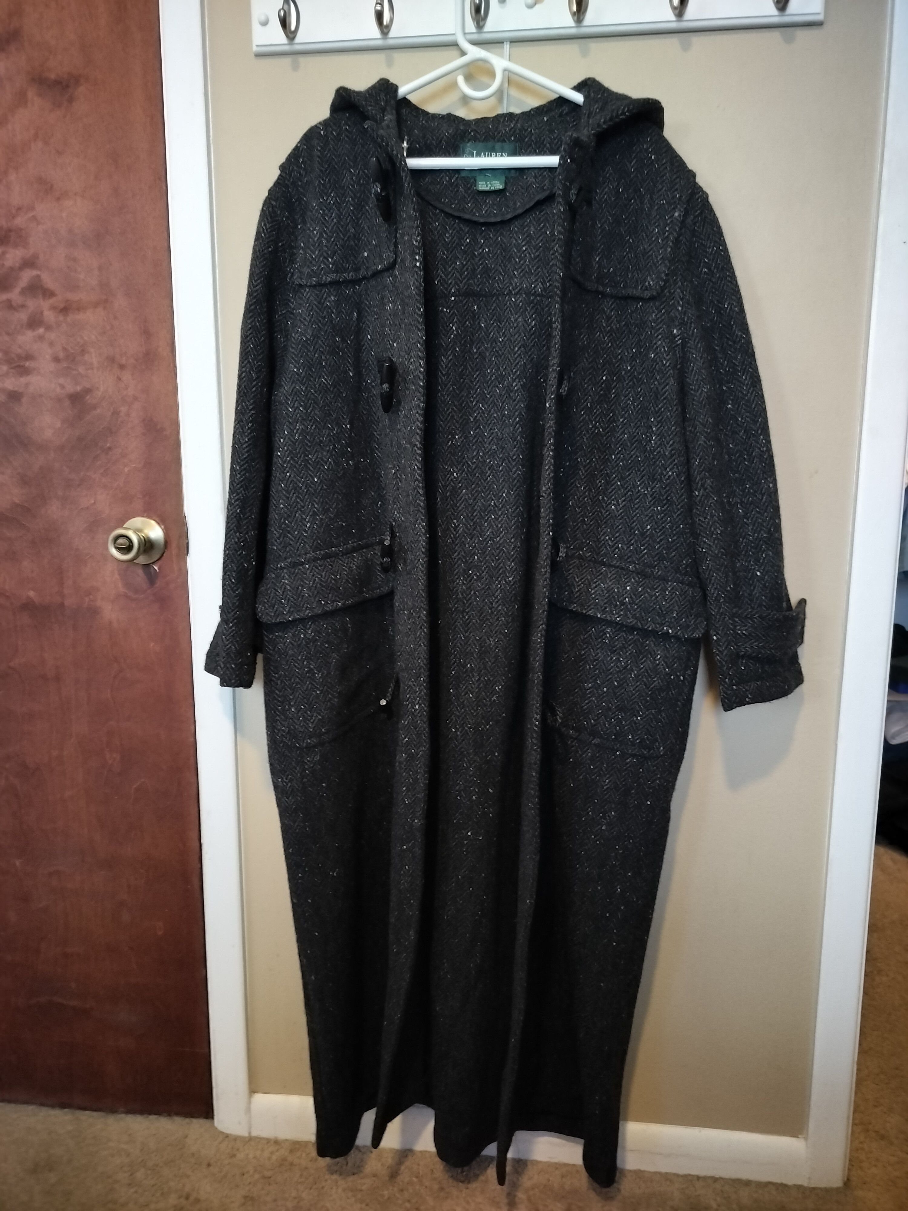 Lauren Ralph Lauren Lauren 100% New York Wool Women's Coat With A Hood Size L / US 10 / IT 46 - 6 Thumbnail