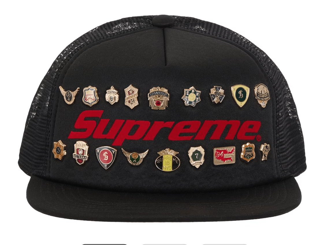 Supreme Supreme Pins Mesh Back 5-Panel Black Size ONE SIZE - 1 Thumbnail