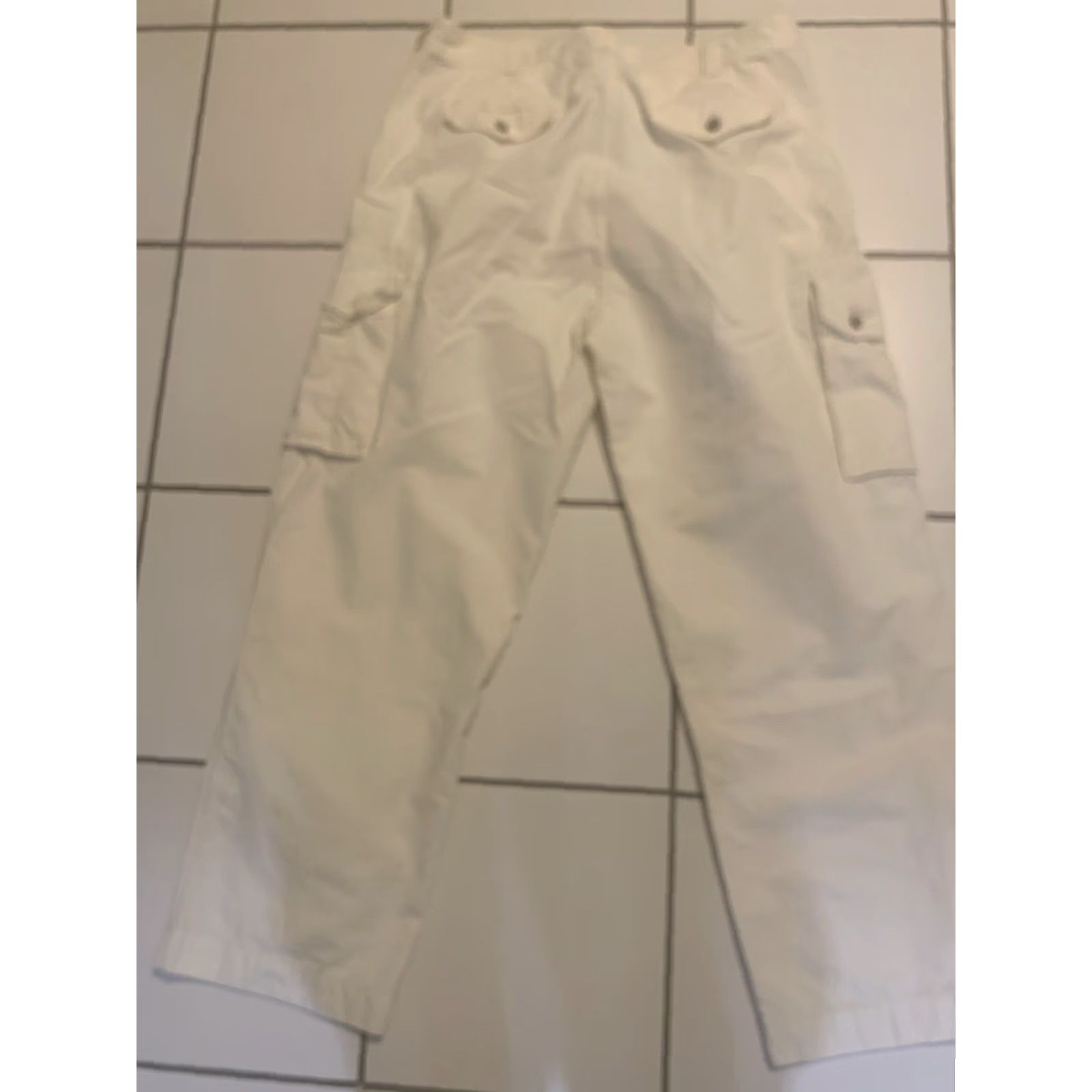 Vintage J L Powell Casual Cargo Pants 40x32 Beige Cotton Regular Fit Mens Size US 40 / EU 56 - 2 Thumbnail