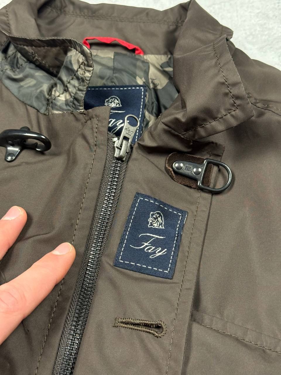 Fay Fay Brown Quilted Light Jacket Size XL Size US XL / EU 56 / 4 - 14 Thumbnail