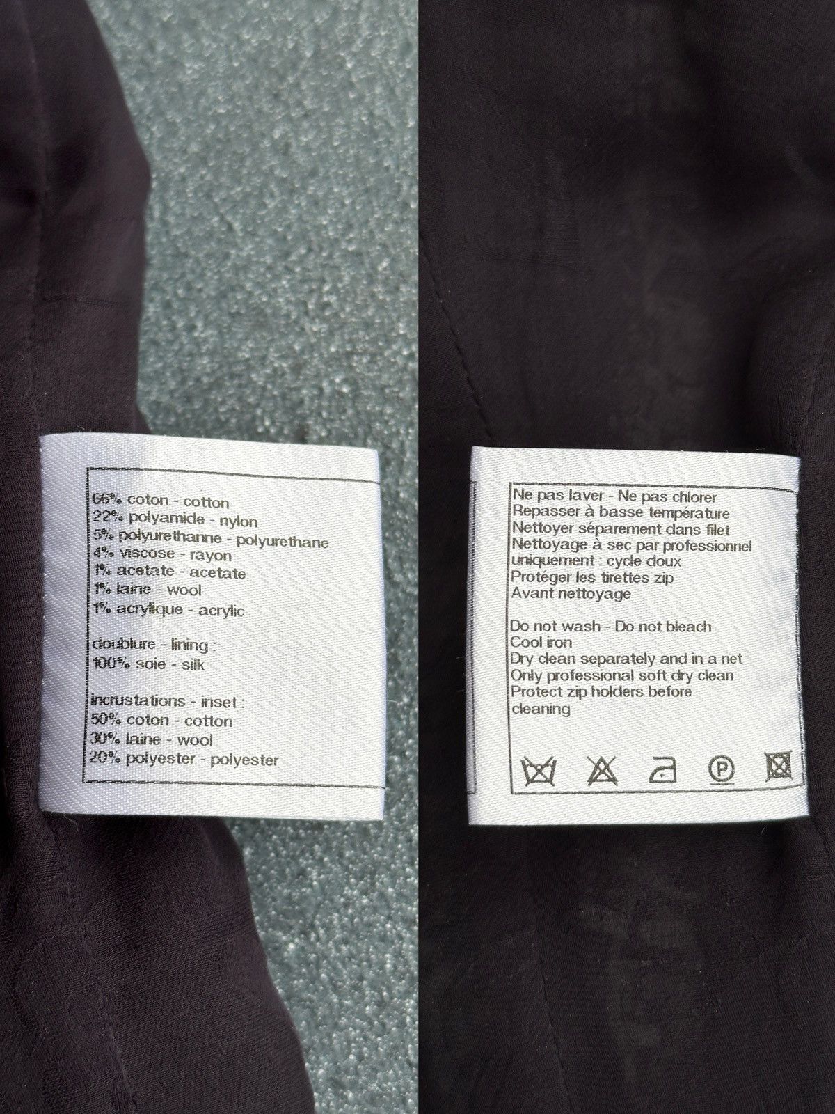 Chanel CHANEL Midi Tweed Silk Graphic Panels Dress White Blue Size M / US 6-8 / IT 42-44 - 17 Thumbnail
