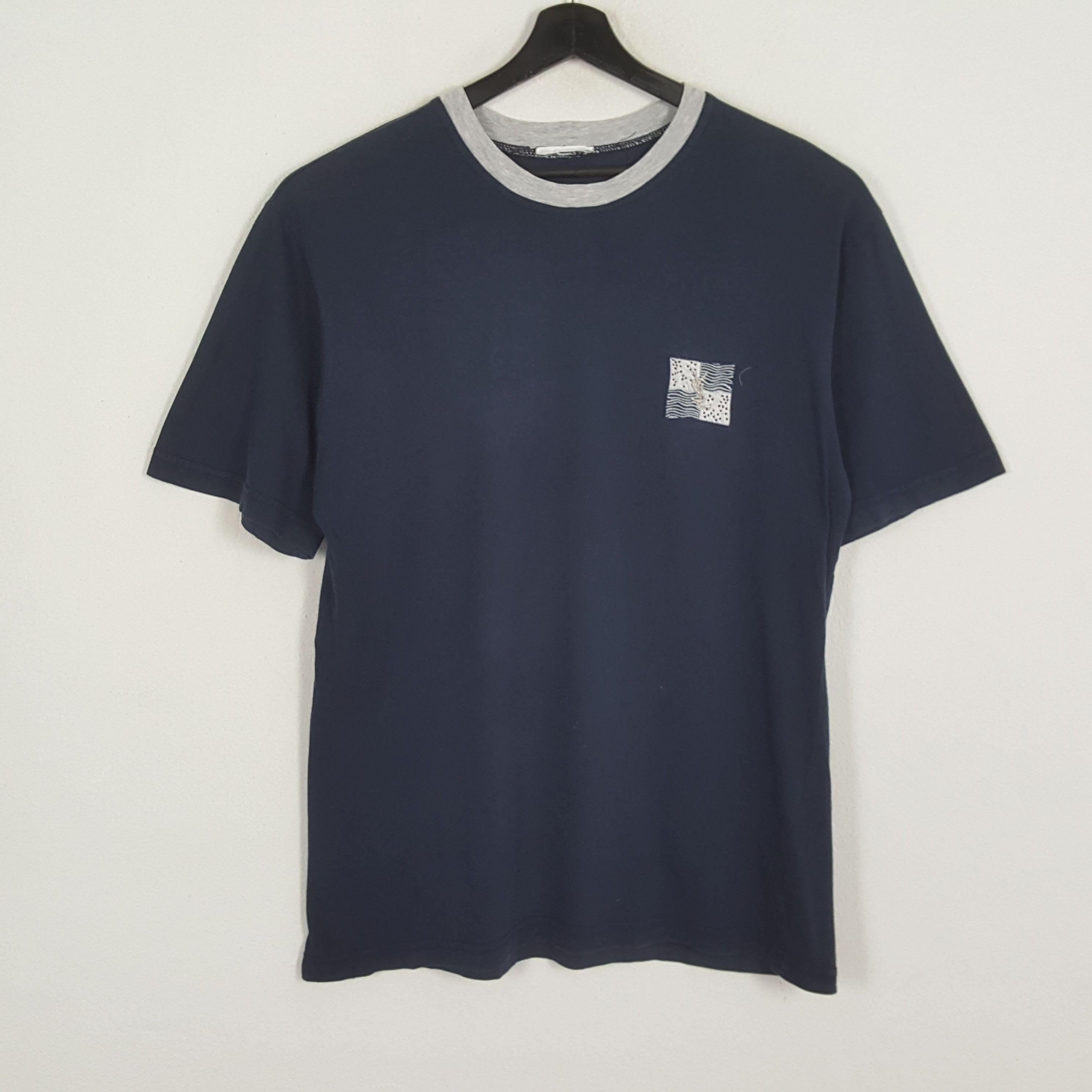 Vintage × Yves Saint Laurent YVES SAINT LAURENT YSL Logo Design Fashion Brand Tshirt Size US L / EU 52-54 / 3 - 3 Thumbnail