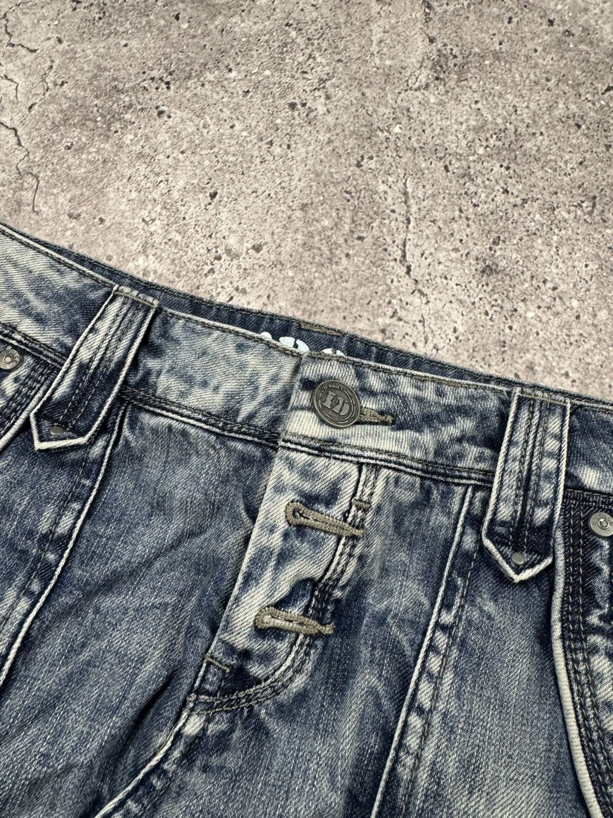 Japanese Brand If six was9 style Skirt Vintage Denim Avant Garde Y2k USA Size 32" / US 10 / IT 46 - 4 Thumbnail