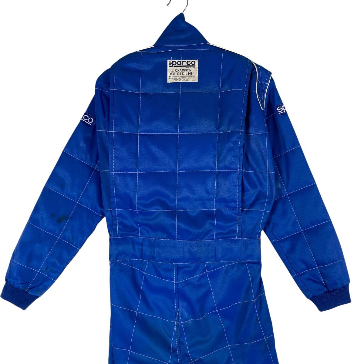 Japanese Brand Vintage Sparco R513 Racing Team Race For Win Blue Mens Suit Size US M / EU 48-50 / 2 - 17 Thumbnail