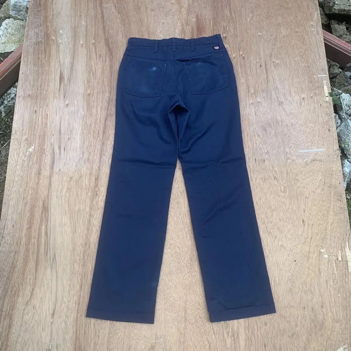 Red Kap VINTAGE RED KAP W29 L31 NAVY TROUSERS BLANK PANTS Size US 29 - 8 Thumbnail