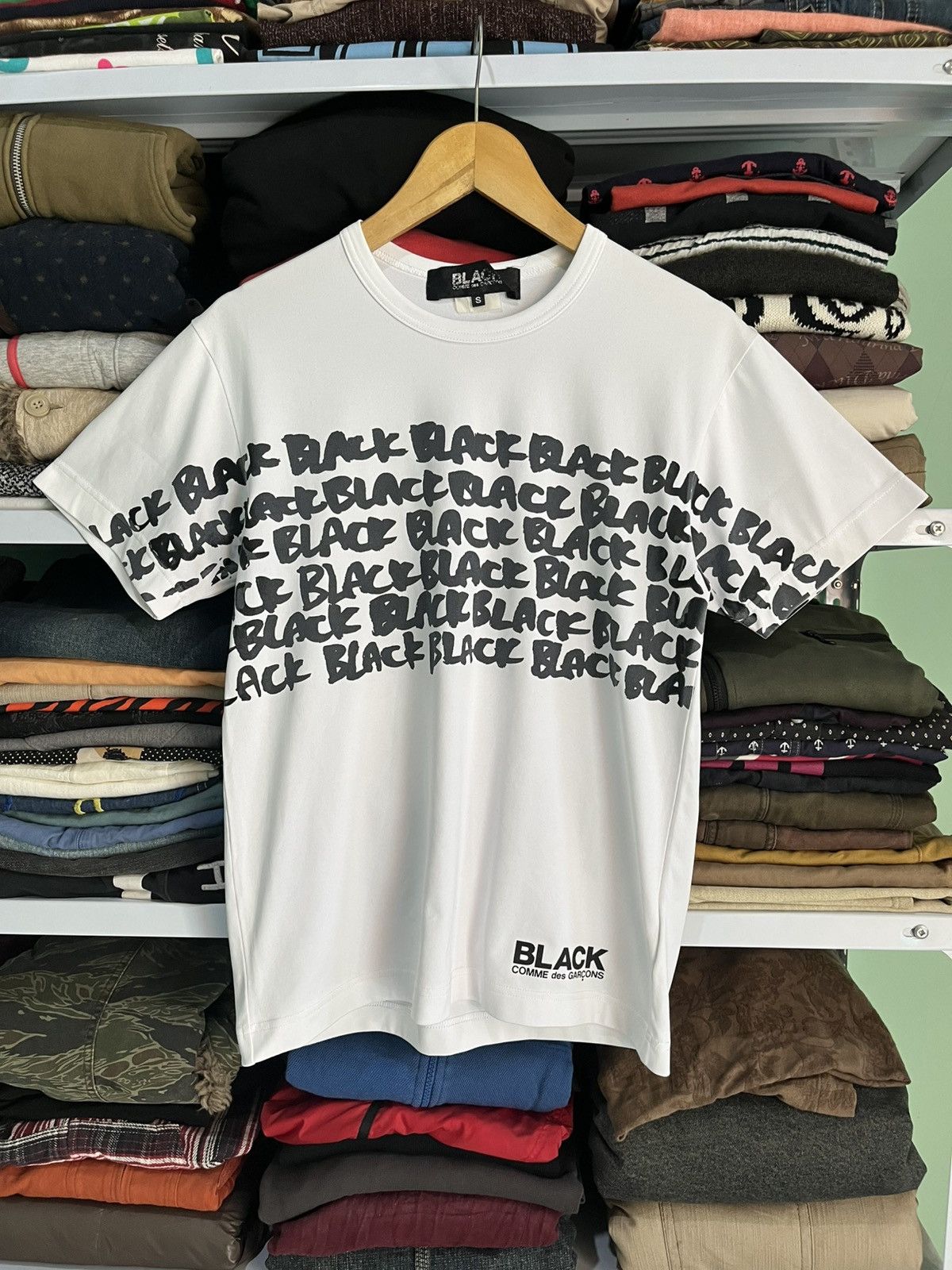 Comme des Garcons Black Comme Des Garcons Logo Tee Size S / US 4 / IT 40 - 1 Thumbnail