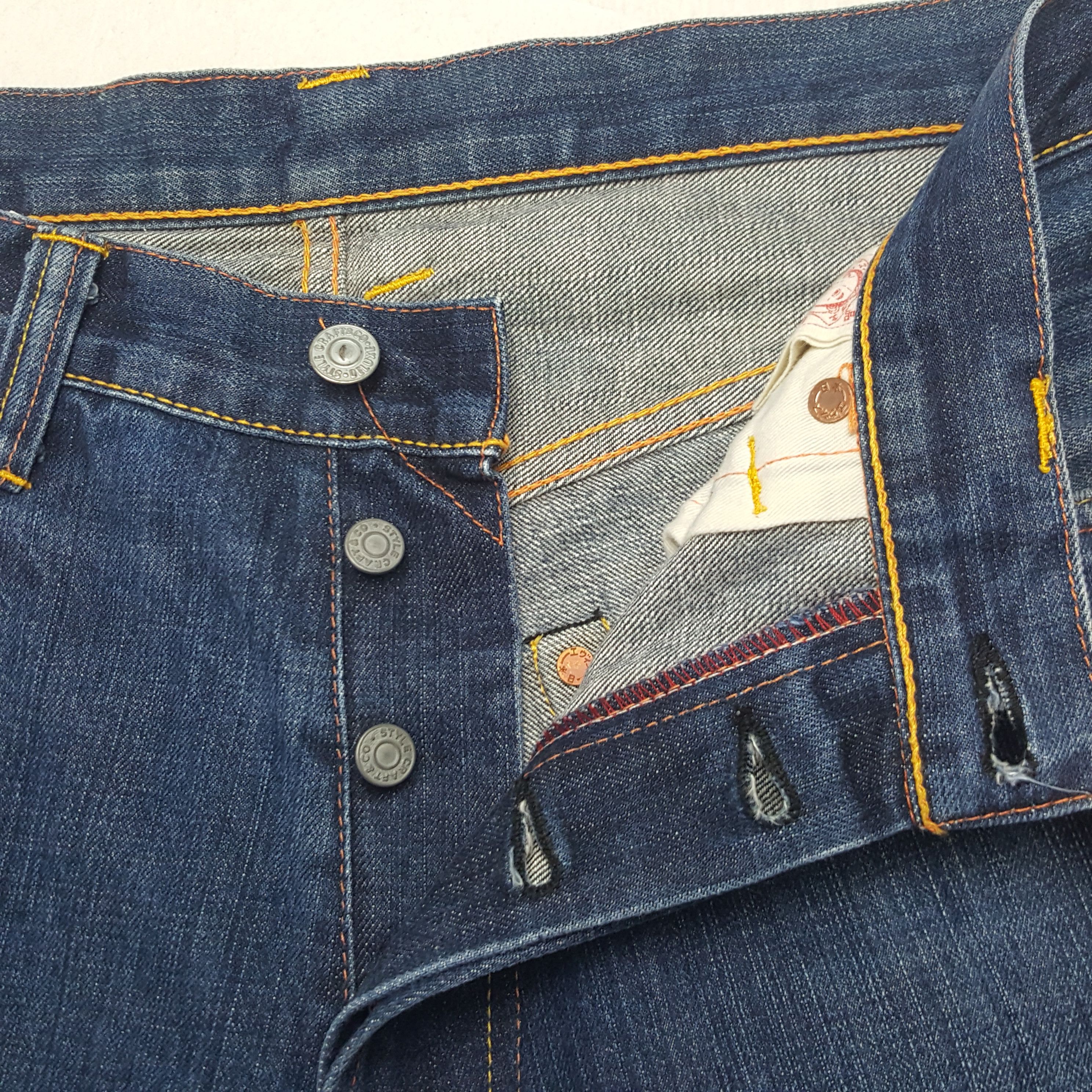 Evisu × Japanese Brand × Vintage Vintage Evisu Japanese Brand Daicock Custom Art Denim Jeans Size US 32 / EU 48 - 7 Thumbnail