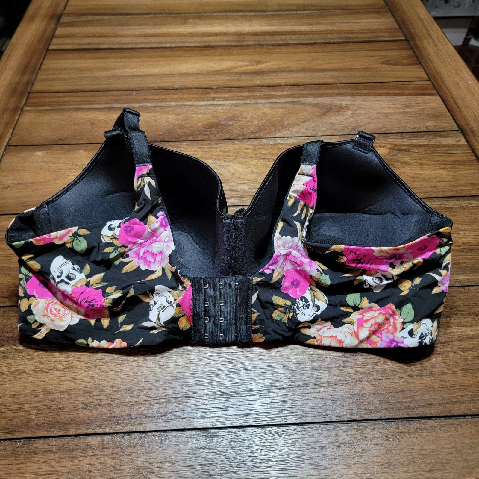 Other Torrid Curve Floral & Skulls Padded Underwire Bra - 44DDD Size ONE SIZE - 2 Thumbnail