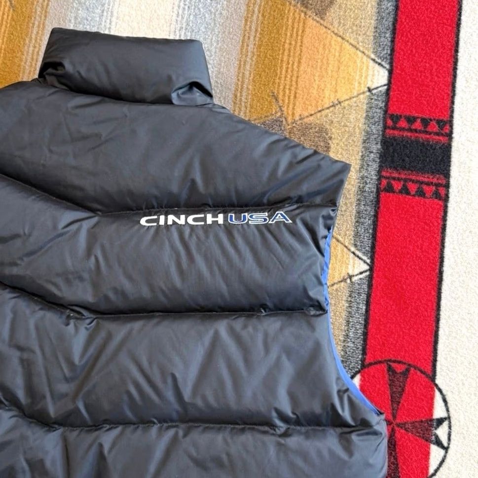 Vintage Cinch Vest USA Down Filled Puffer XL Full Zip Western Cowboy Mens Size US XL / EU 56 / 4 - 7 Thumbnail