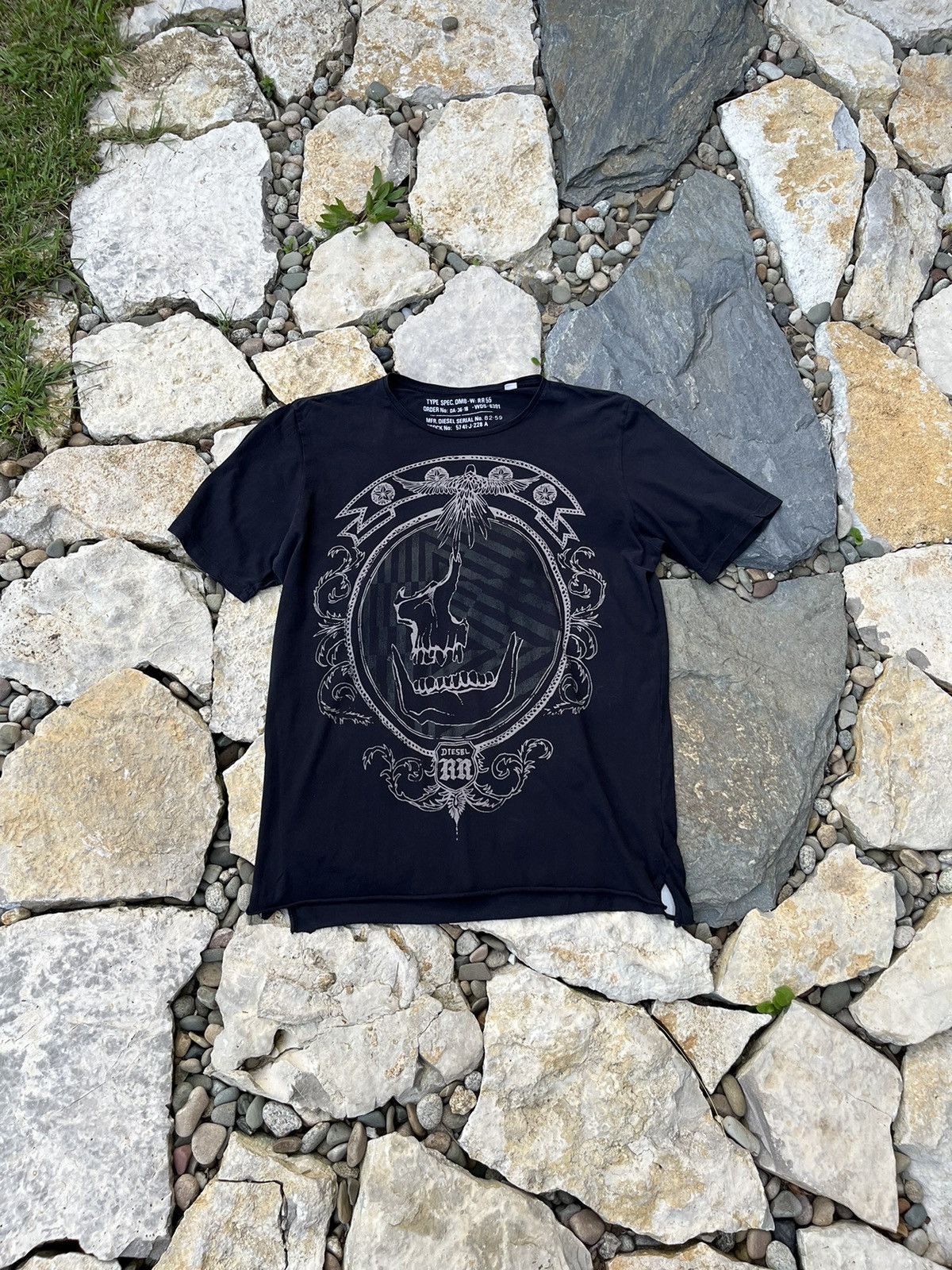 Diesel × Vintage Vintage Diesel RR y2k skull tee t-shirt eagle goth Size US XL / EU 56 / 4 - 1 Thumbnail