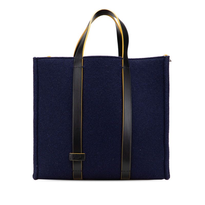 Fendi Fendi Fendi 7VA390 Wool Leather Tote Bag Leather Tote Bag 7VA390 DUTY FREE for USA Size ONE SIZE - 1 Thumbnail