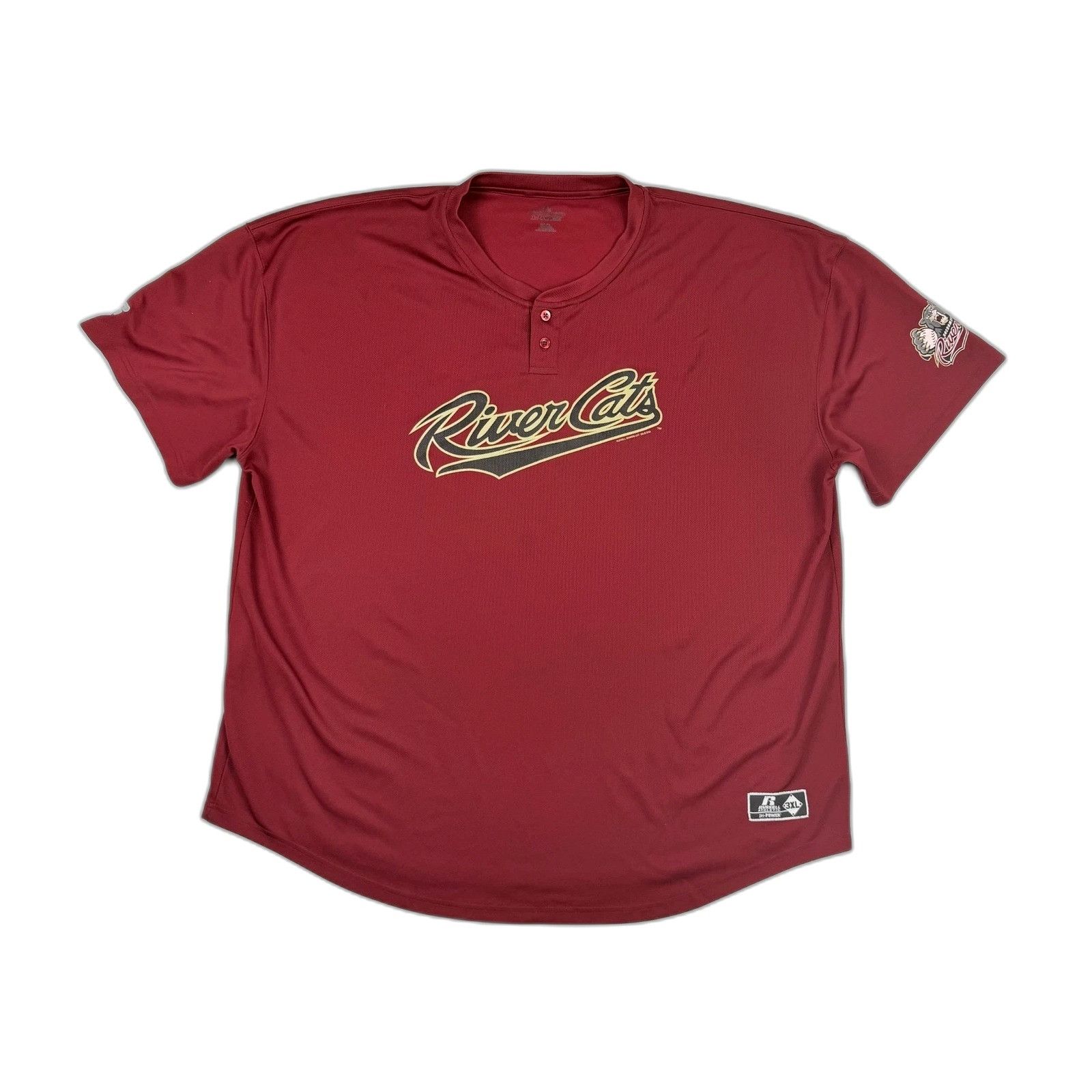 Vintage Russell Athletic Sacramento River Cats Baseball Jersey Maroo Size US XXL / EU 58 / 5 - 1 Thumbnail