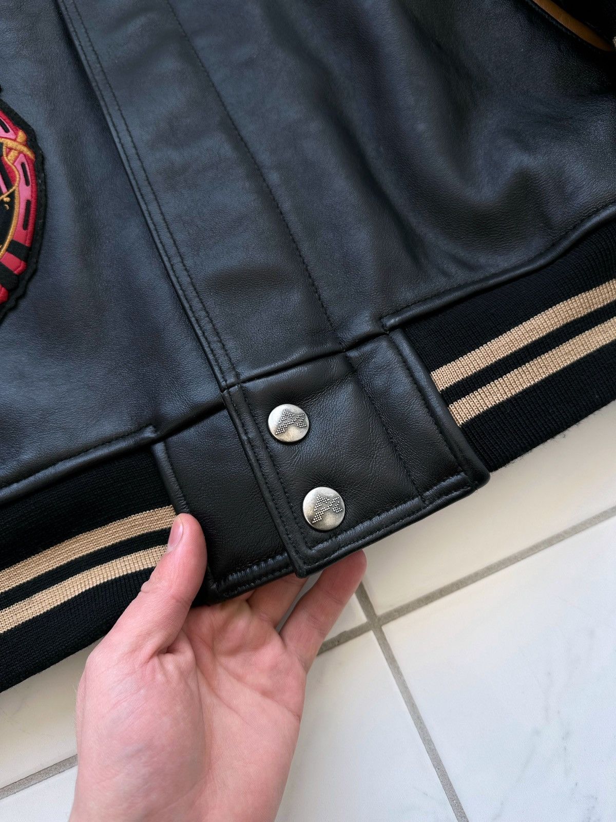 Avirex Vintage Avirex New York 1st Casino Tour Leather Jacket Size US L / EU 52-54 / 3 - 8 Thumbnail