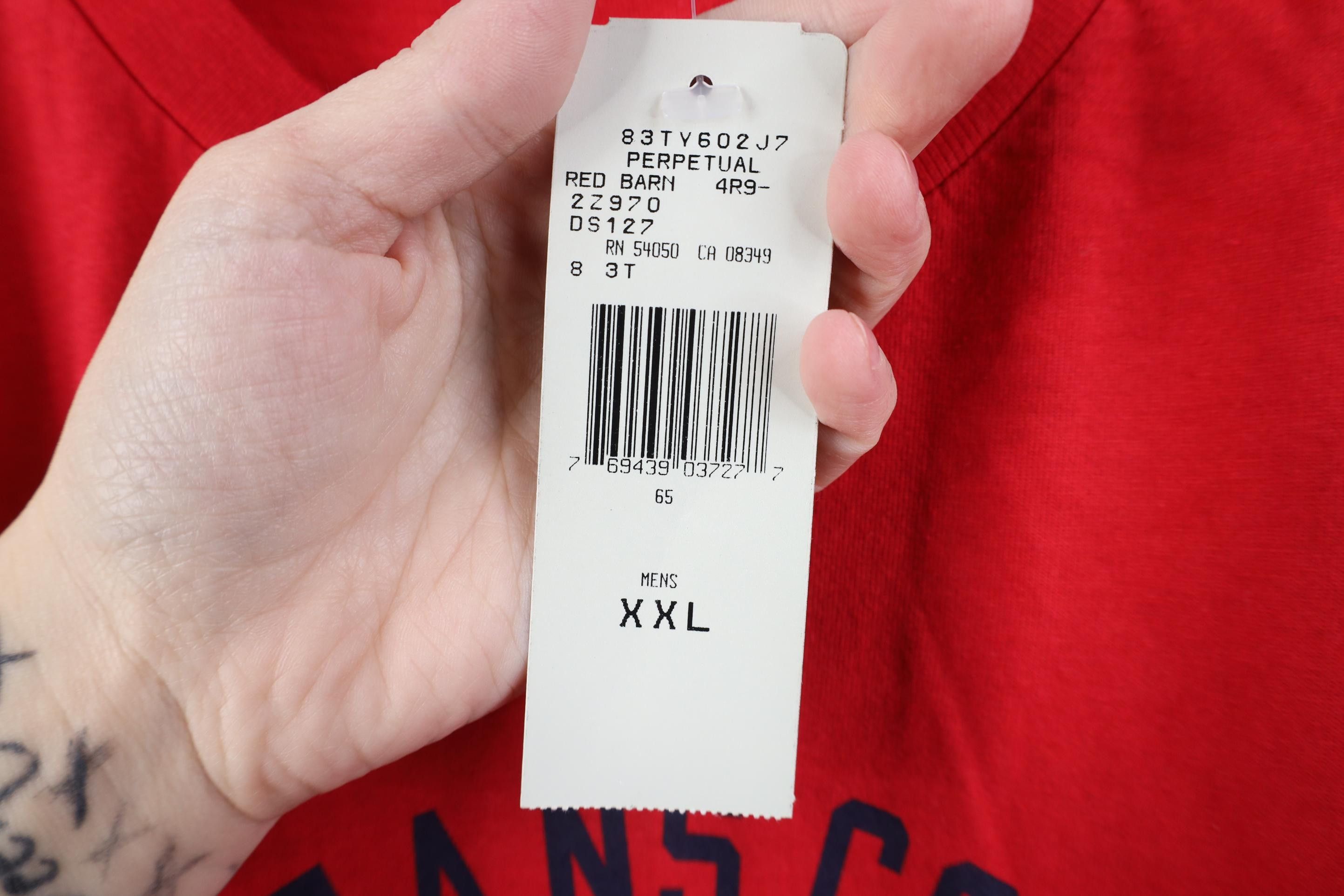 Polo Ralph Lauren Deadstock Vintage 90s Ralph Lauren Monogram Script T-Shirt Size US XXL / EU 58 / 5 - 8 Thumbnail
