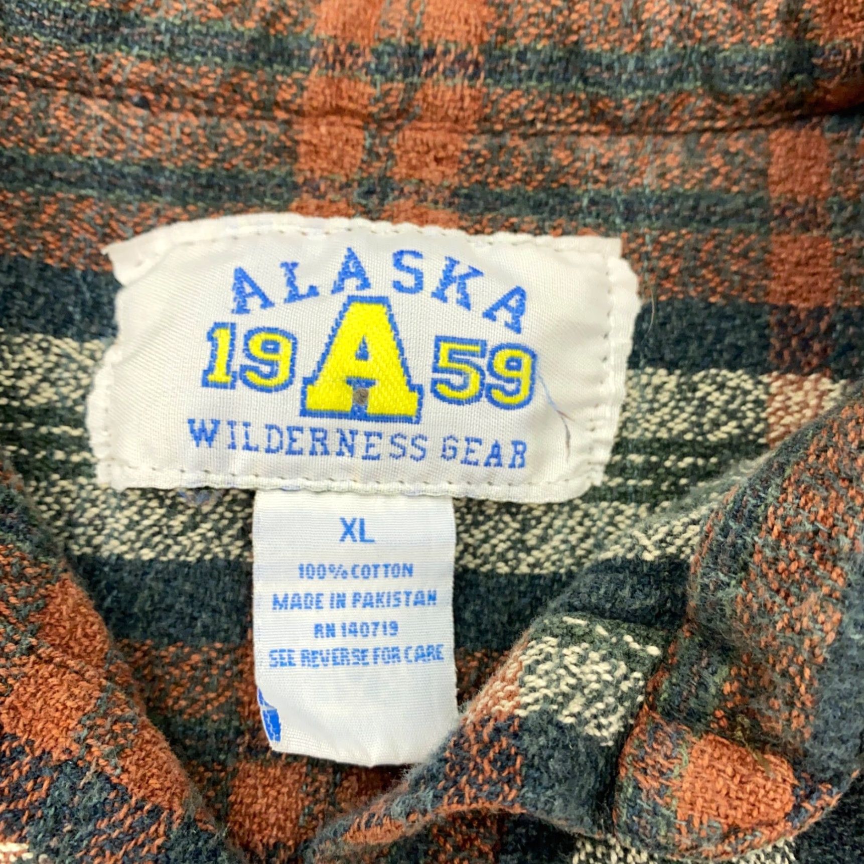 Vintage Alaska Womens Shirt XL Brown Plaid Button-Up 3/4 Sleeve Casual Shirt Top Size XL / US 12-14 / IT 48-50 - 4 Thumbnail