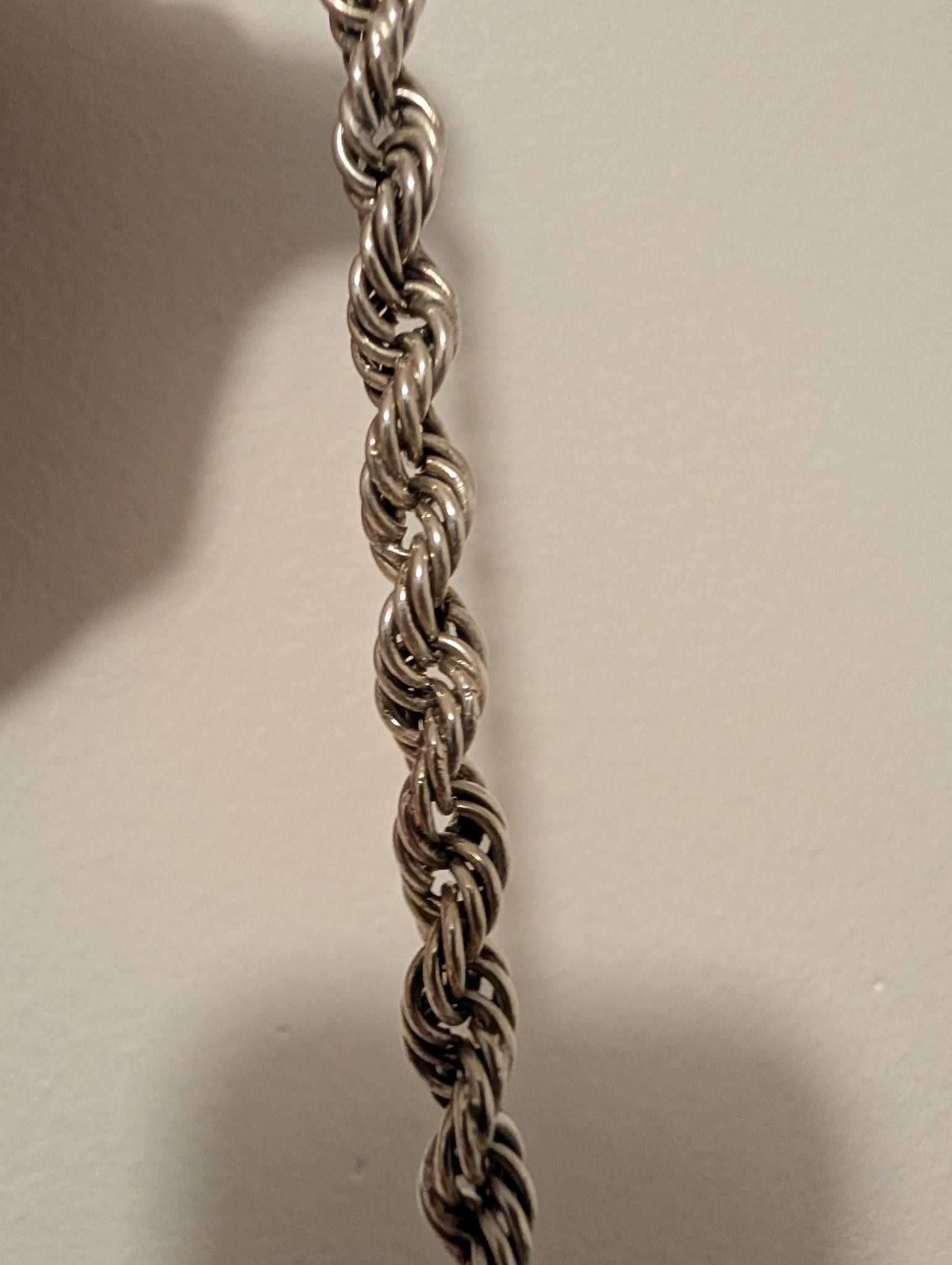 Japanese Brand XOLO JEWELRY Twist Link Necklace 60 cm SILVER 925 Size ONE SIZE - 4 Thumbnail