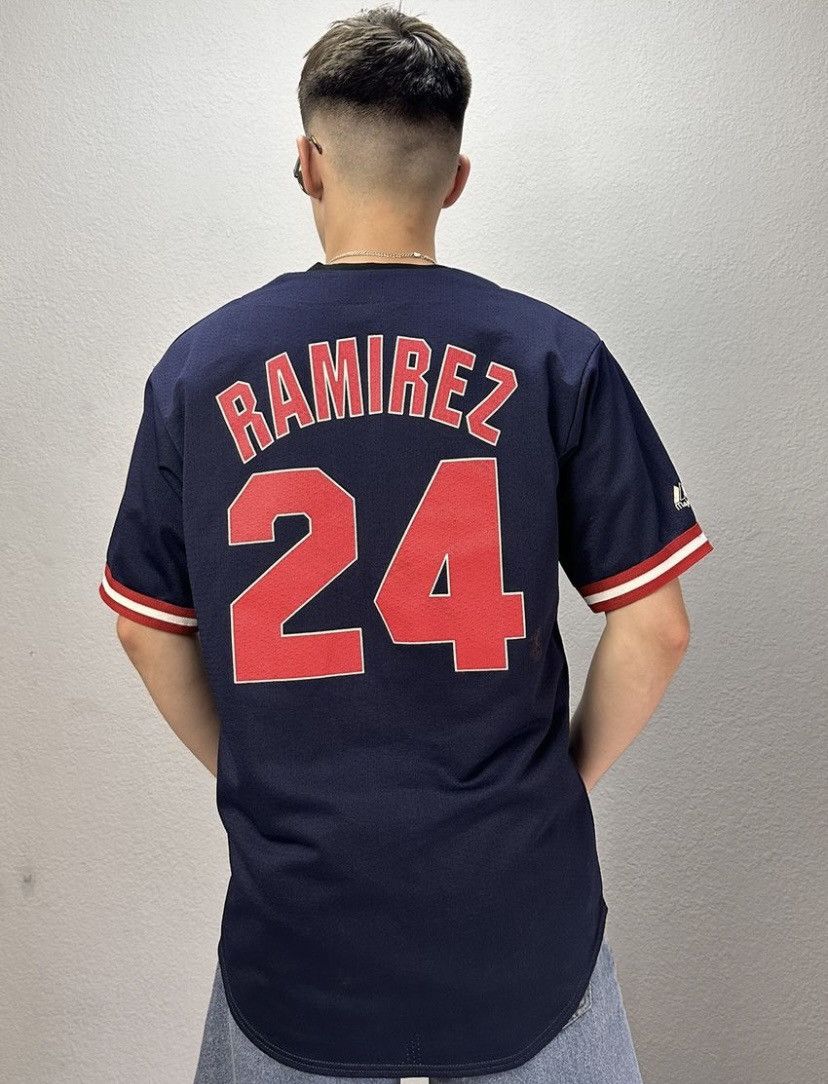Vintage Majestik Vintage Boston Red Sox Ramirez 24 Red Jersey Tee Size US M / EU 48-50 / 2 - 2 Thumbnail