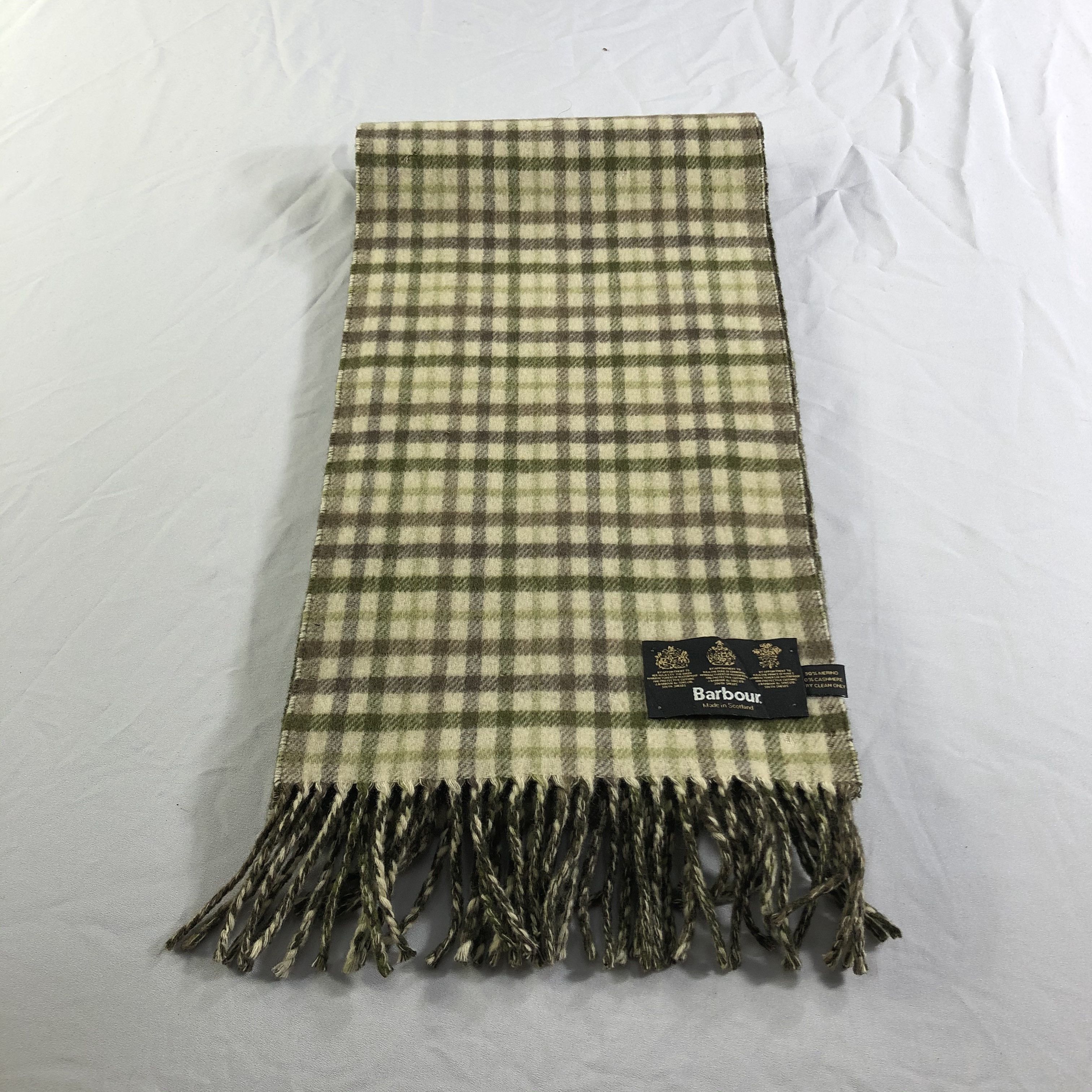 Barbour Barbour Gingham Merino Scarf Muffler Neckwear V2201 Size ONE SIZE - 3 Thumbnail