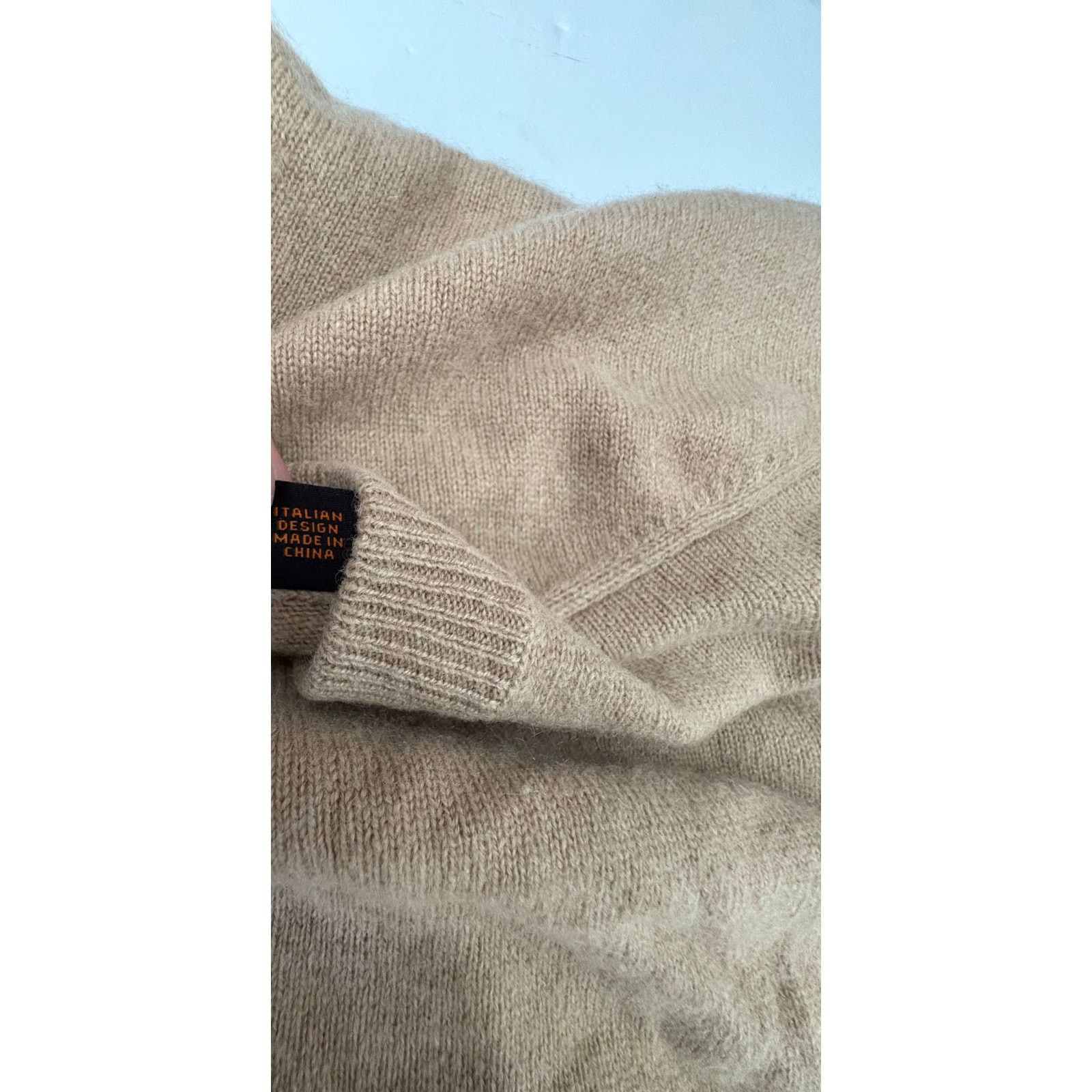 Raffi Raffi men’s cashmere Crewneck xl wool beige Size US XL / EU 56 / 4 - 4 Thumbnail