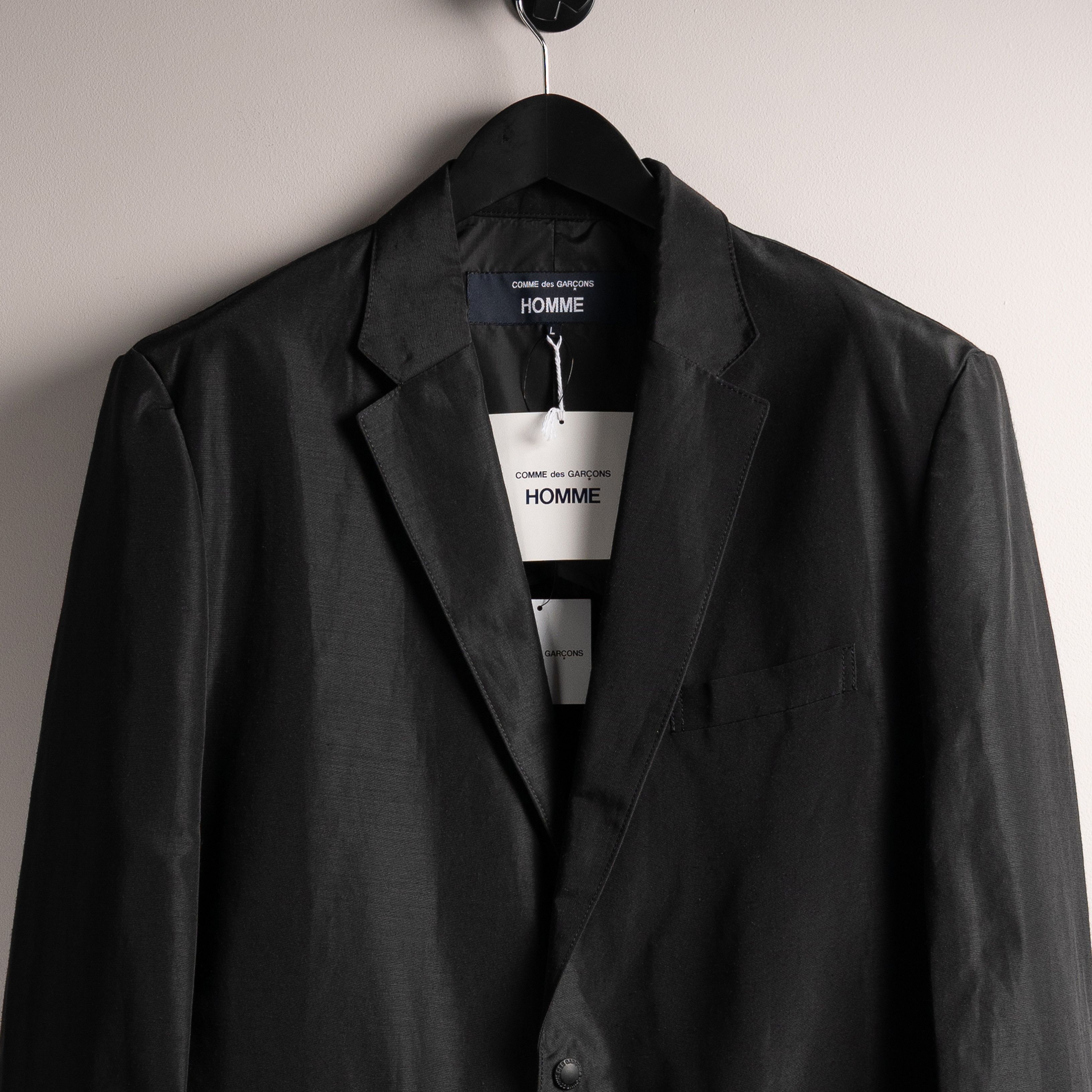 Comme des Garcons Homme Comme Des Garcons Homme SS25 Shimmer Technical Blazer Black Size US L / EU 52-54 / 3 - 4 Thumbnail