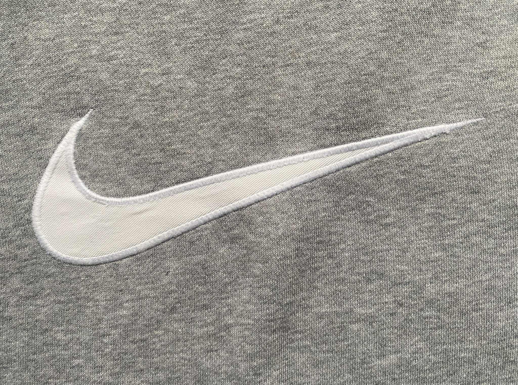 Nike Vintage 90s Nike Gray Sweatshirt Crewneck Big Swoosh Size US M / EU 48-50 / 2 - 4 Thumbnail