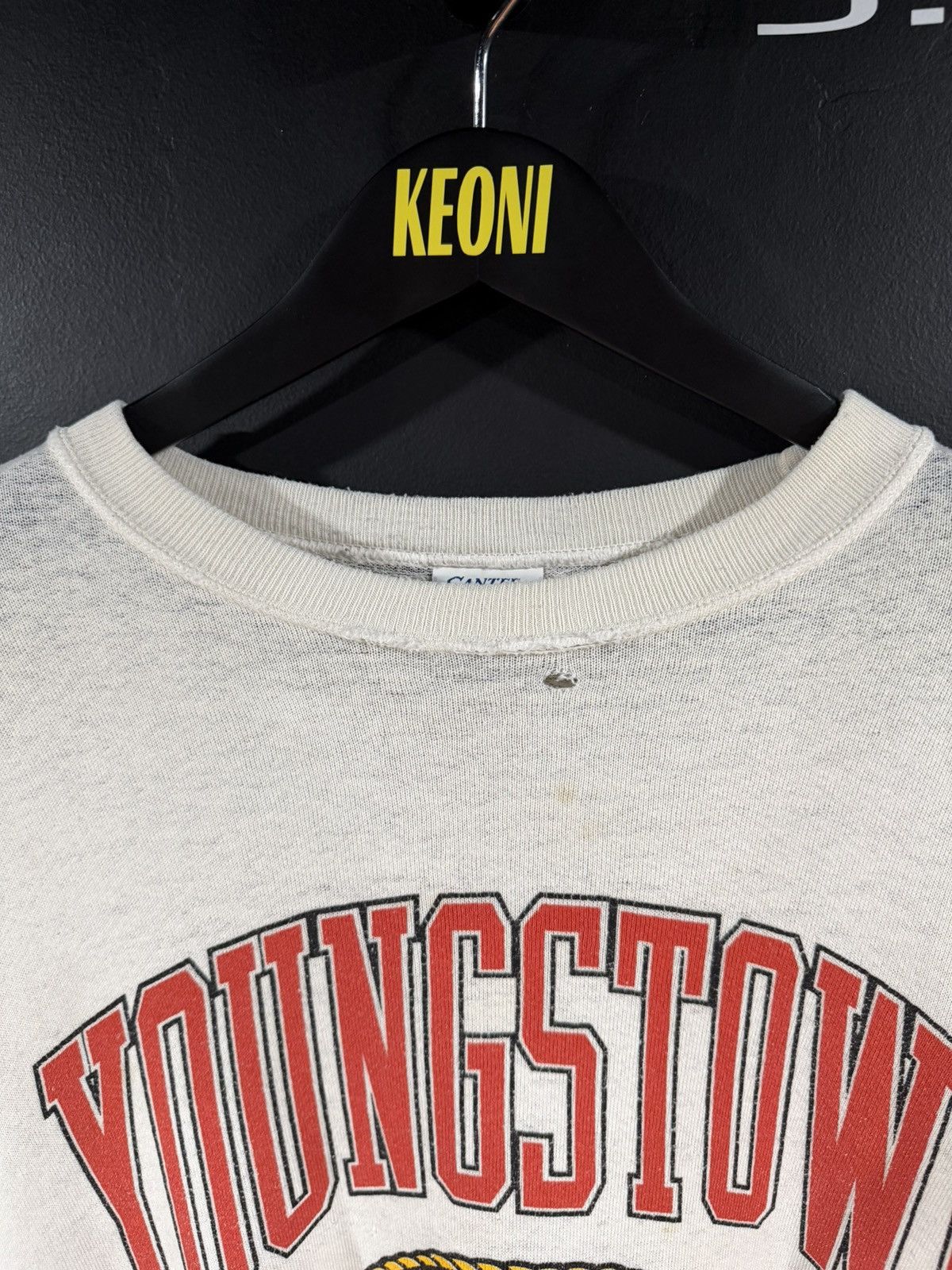 Vintage 1980s Vintage Youngstown State Soft Distressed Sweatshirt XL Size US XL / EU 56 / 4 - 5 Thumbnail