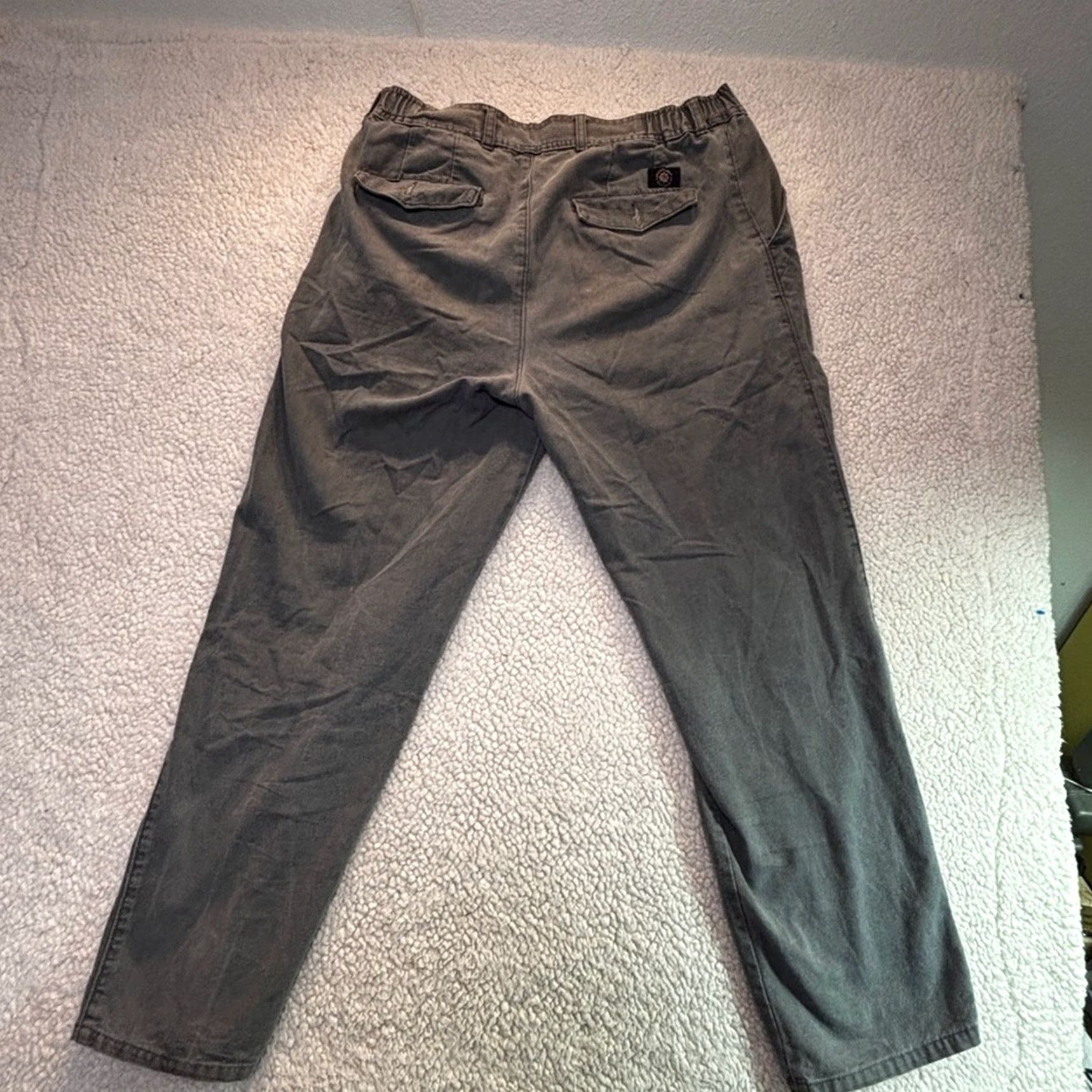 Vintage VTG Britannia Pleated Pants Chino Men 34x30 Gray Adult Regular 90s Made in Hong Kong Size US 34 / EU 50 - 4 Thumbnail