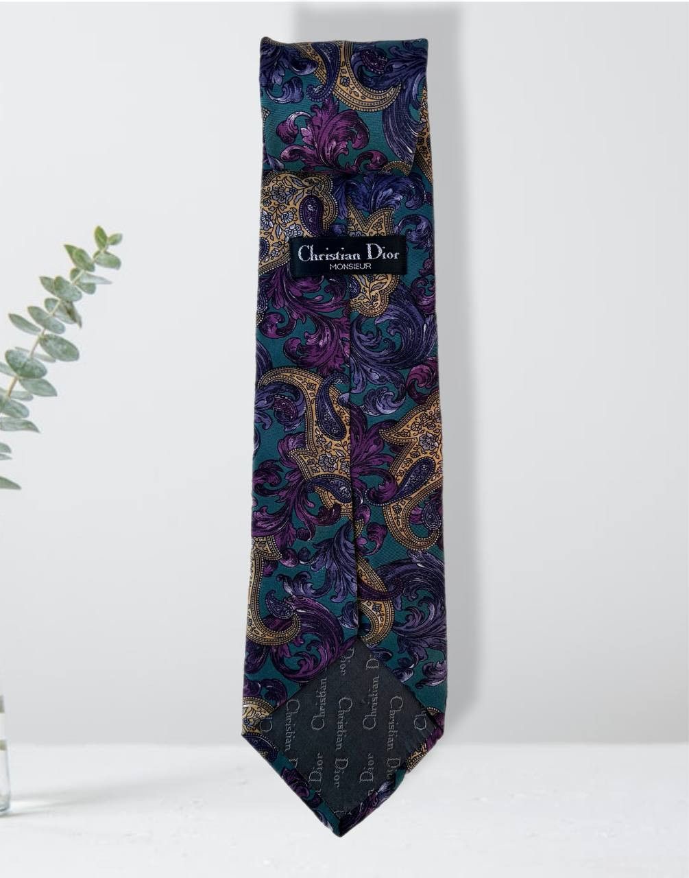 Christian Dior Monsieur Christian Dior Monsieur Flowers TIE 100% SILK Men's NECKTIE Size ONE SIZE - 1 Thumbnail