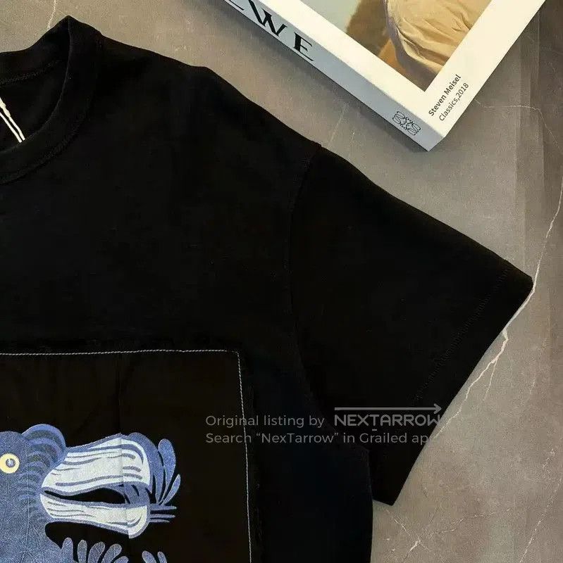Loewe Loewe Black Cotton Summer T-Shirt . Size S / US 4 / IT 40 - 5 Thumbnail