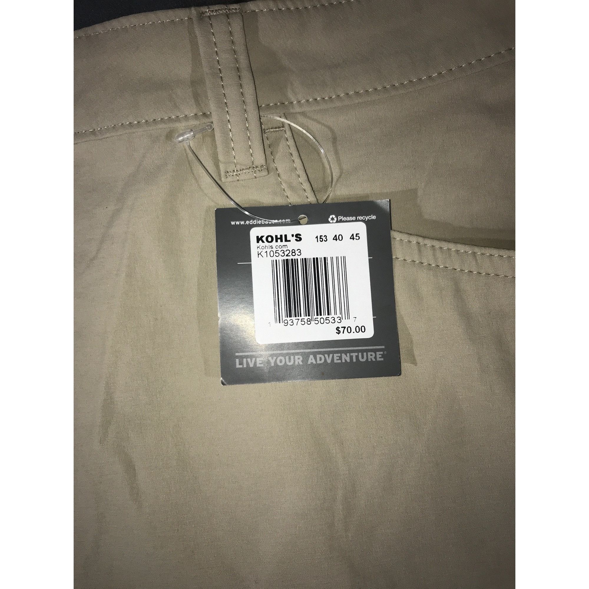 Eddie Bauer Eddie Bauer Men's "Live Your Adventure" Beige Active Shorts Size US 38 / EU 54 - 3 Thumbnail
