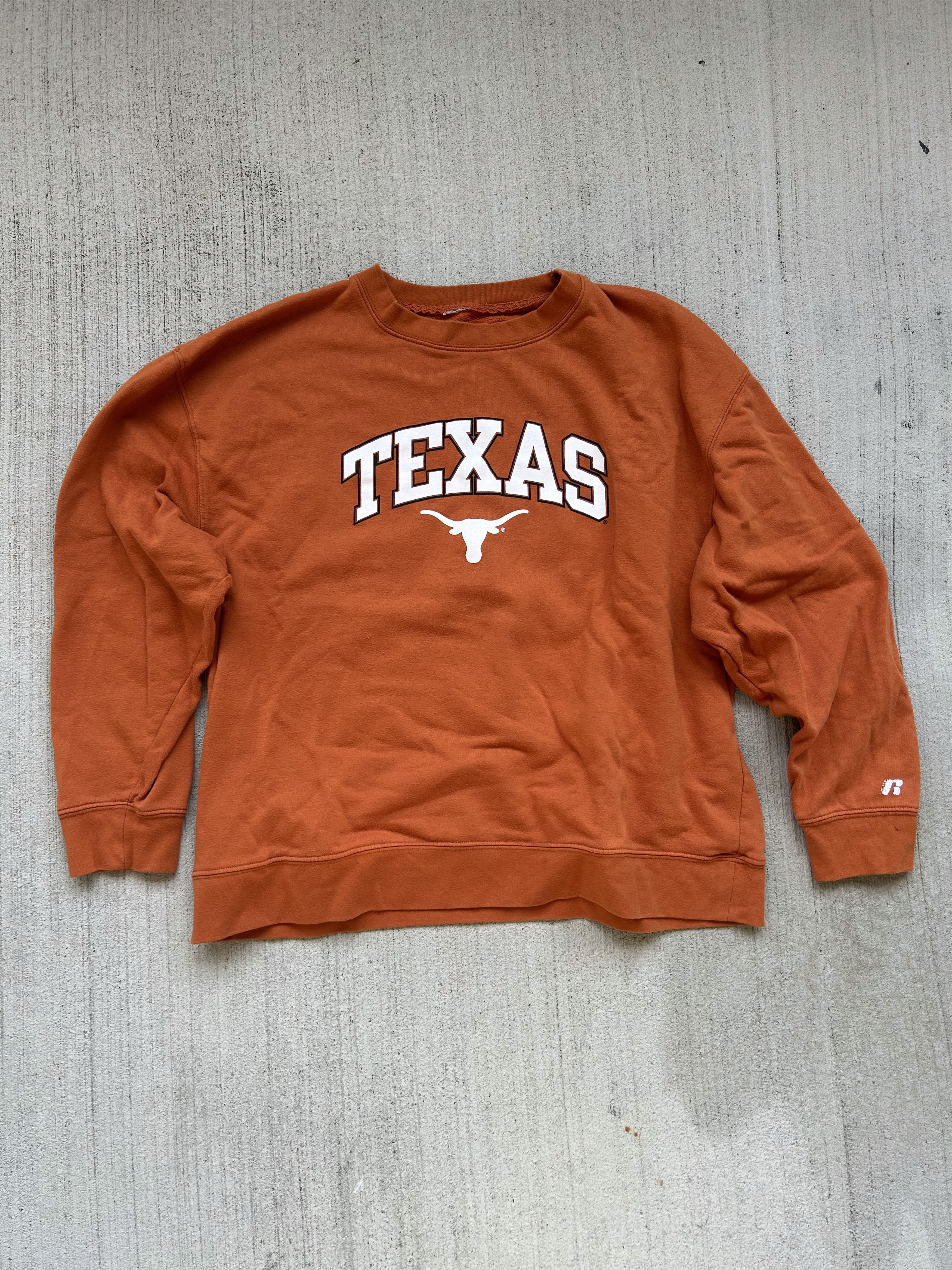 Russell Athletic Vintage Texas Longhorn Crewneck Sweatshirt Orange NCAA Size US L / EU 52-54 / 3 - 1 Thumbnail