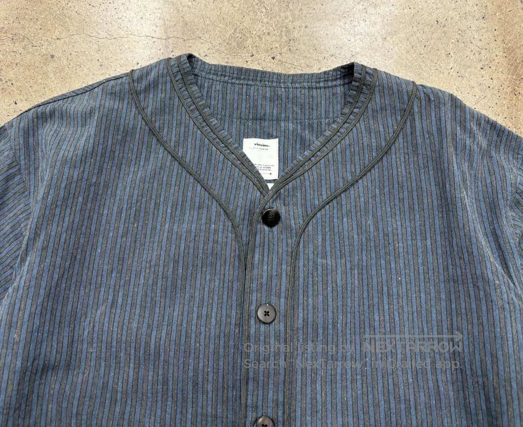 Visvim visvim dugout striped shirt in wool blend. Size US M / EU 48-50 / 2 - 6 Thumbnail