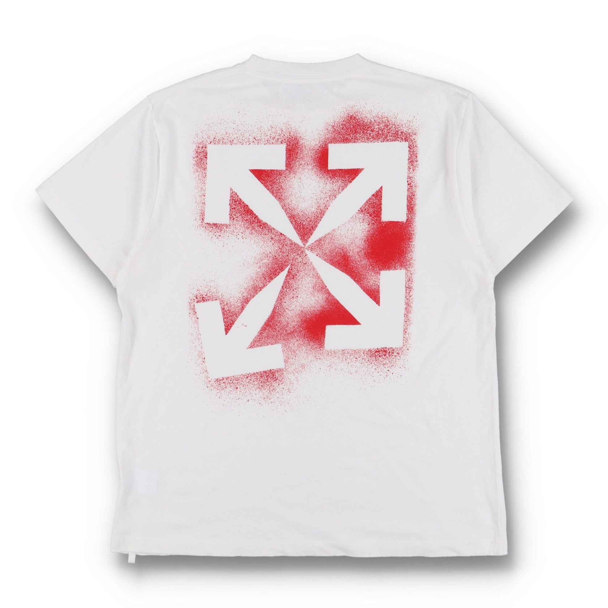 Off-White White and Red Stencil Arrows Oversized T-Shirt Size US XS / EU 42 / 0 - 1 Thumbnail