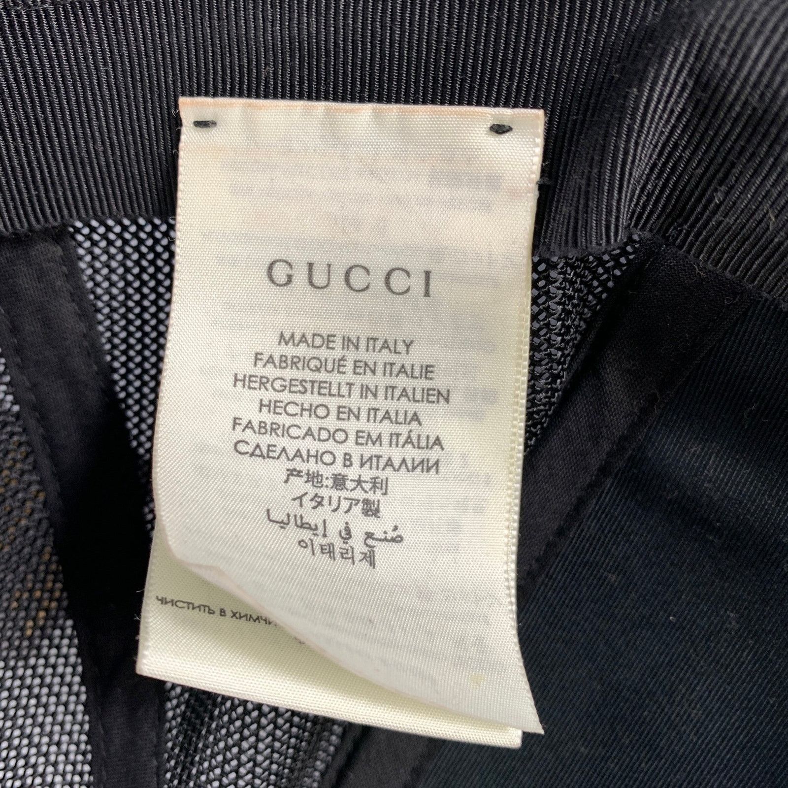Gucci GUCCI Tan Black Monogram Polyester Blend Hats Size ONE SIZE - 8 Thumbnail