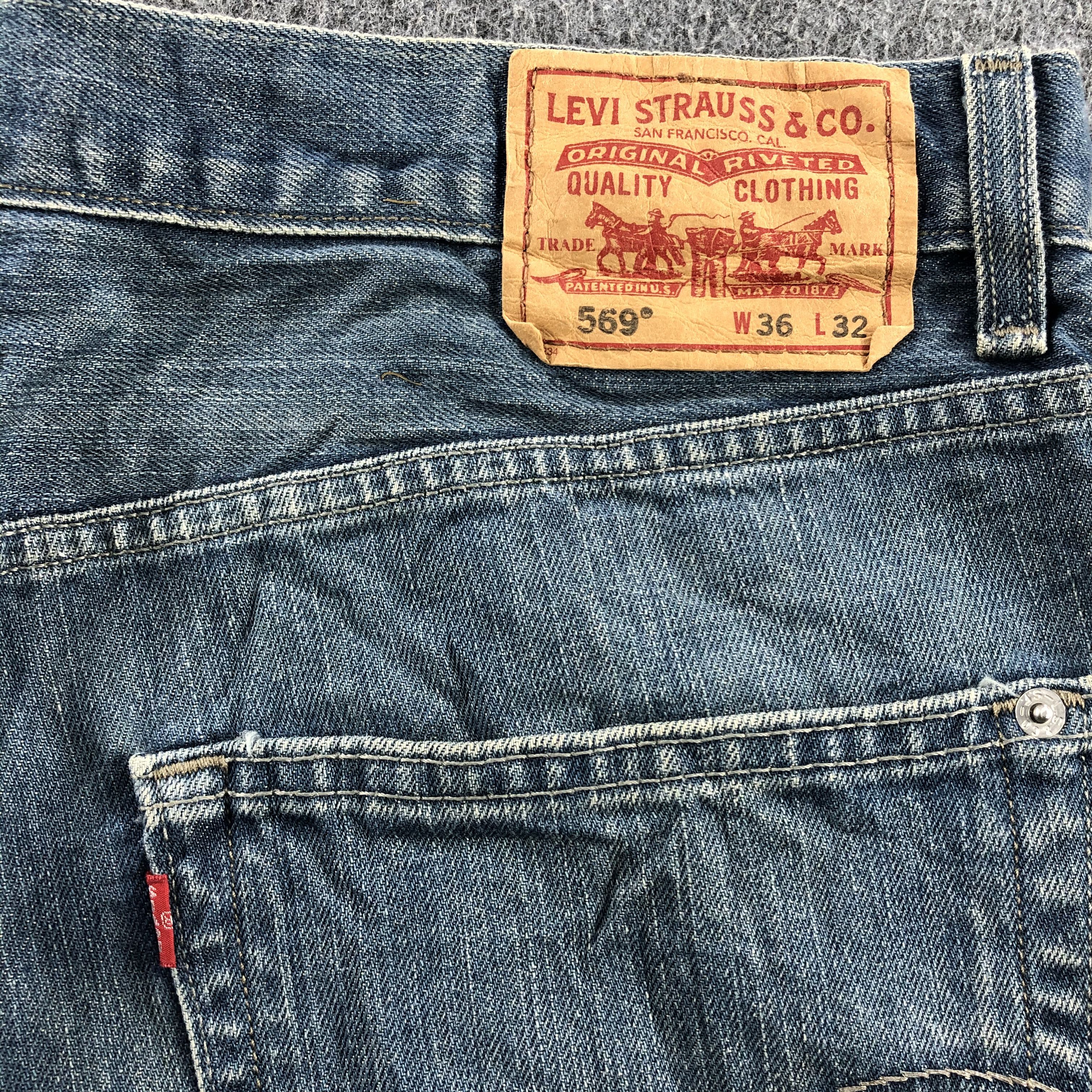 Levi's Vintage Levis 569 Jeans- J1346 Size US 37 - 5 Thumbnail