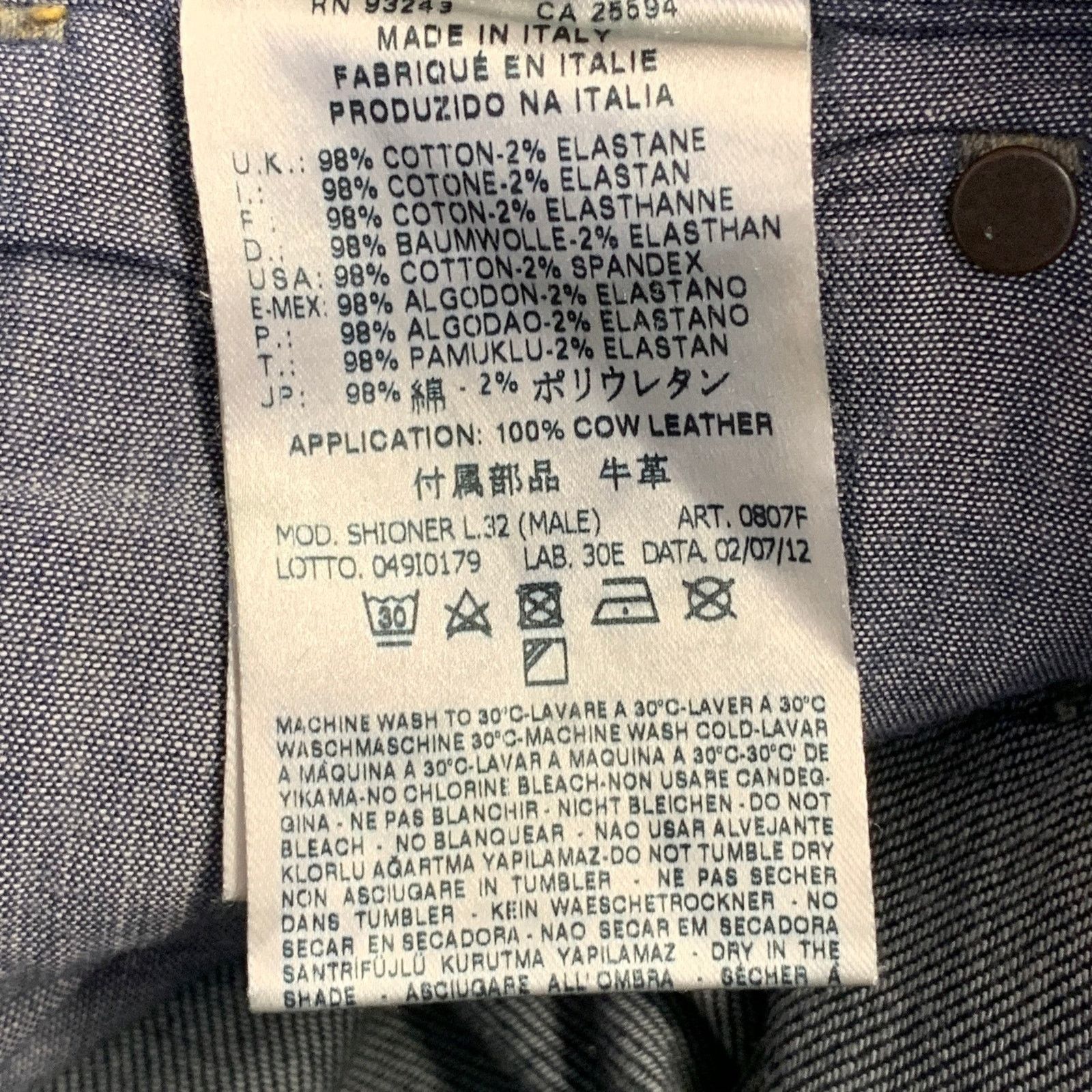 Diesel DIESEL Shioner Cotton Twill Sequined Distressed Skinny Jeans Size US 30 / EU 46 - 10 Thumbnail