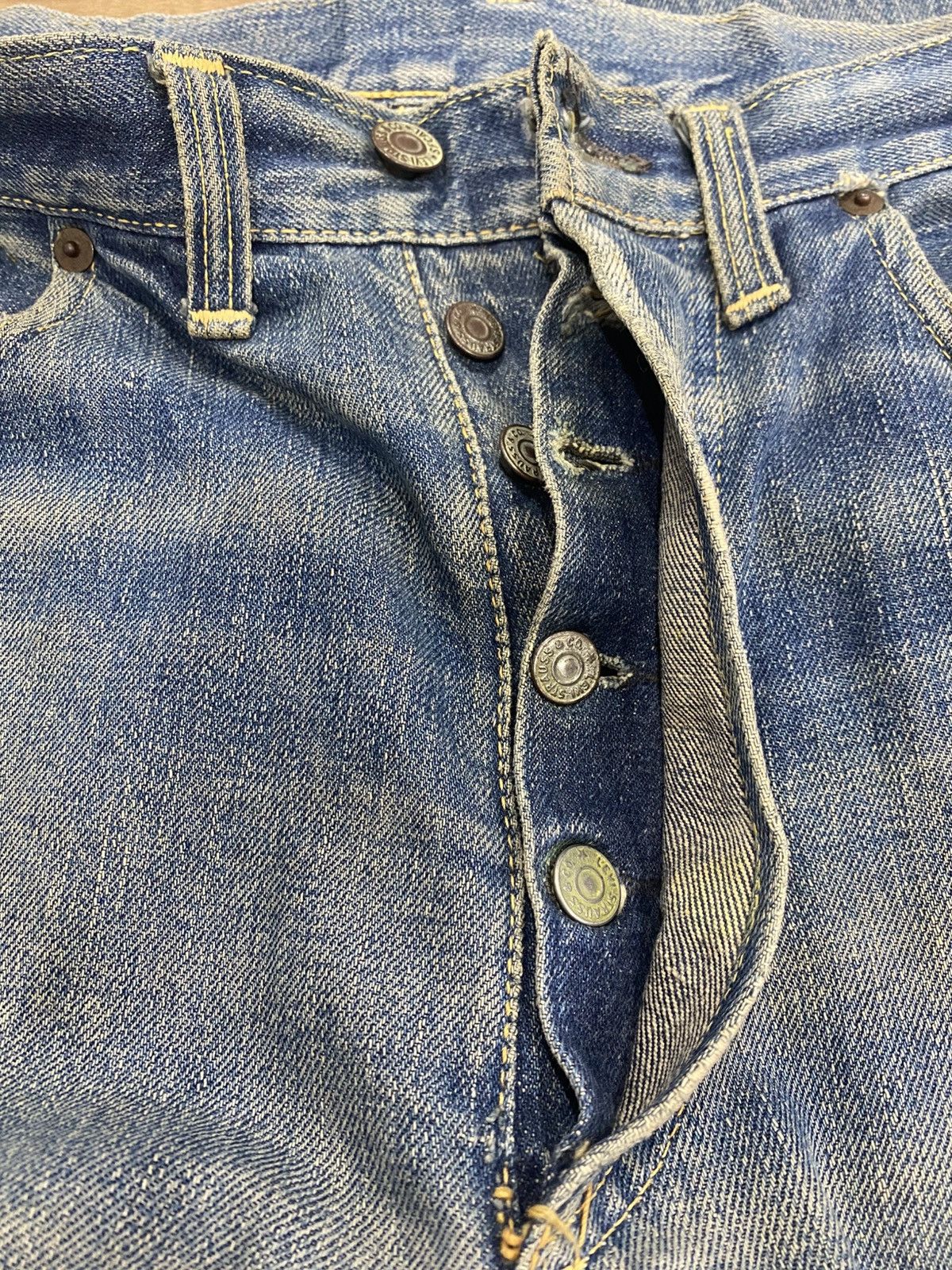 Levi's True vintage Levis 501 Big E Hidden Rivert selvadge Size US 34 / EU 50 - 14 Thumbnail